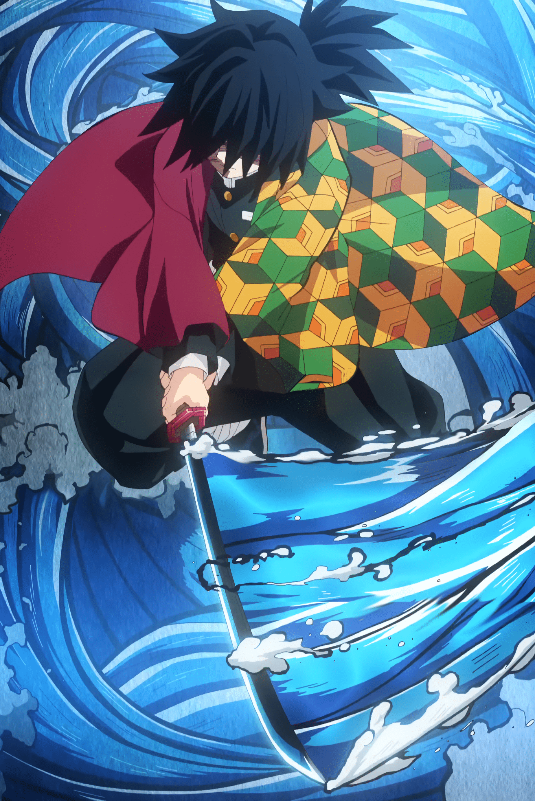 1849x2768 I make Giyuu wallpaper from episode 20