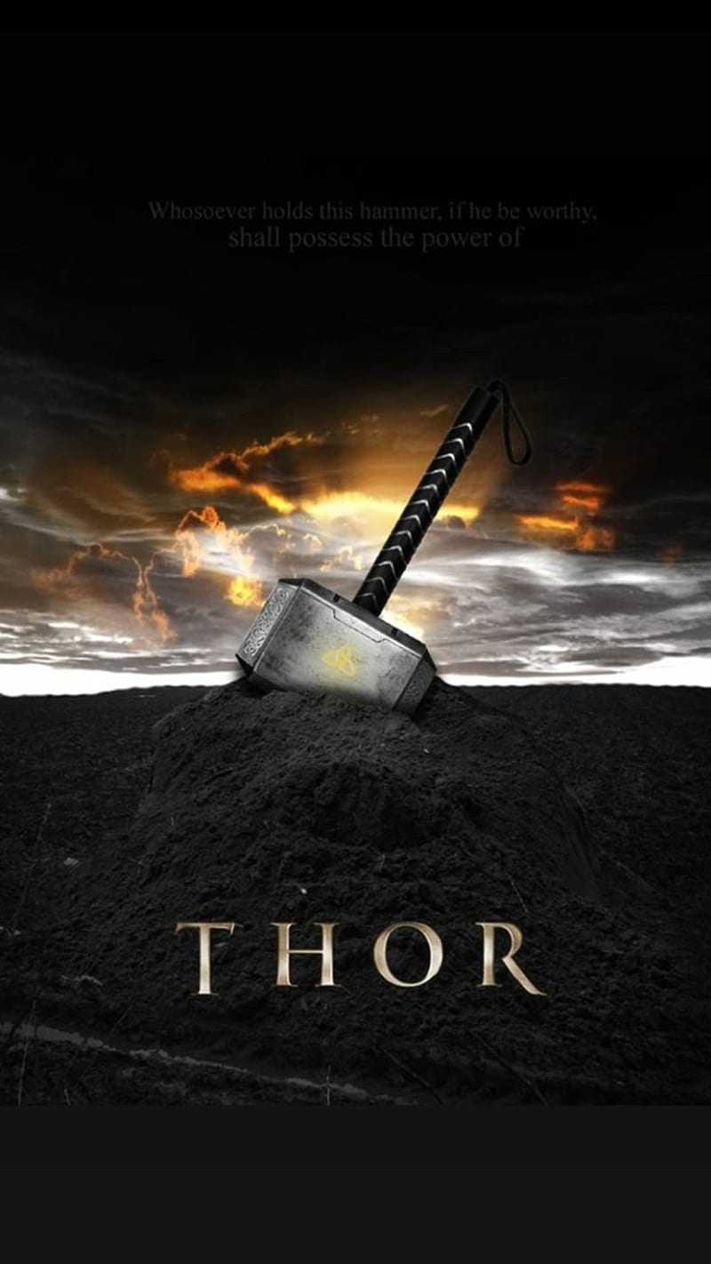 800x1422 Thor, god of thunder, hammer of thor, marvel, thunder, HD phone wallpaper