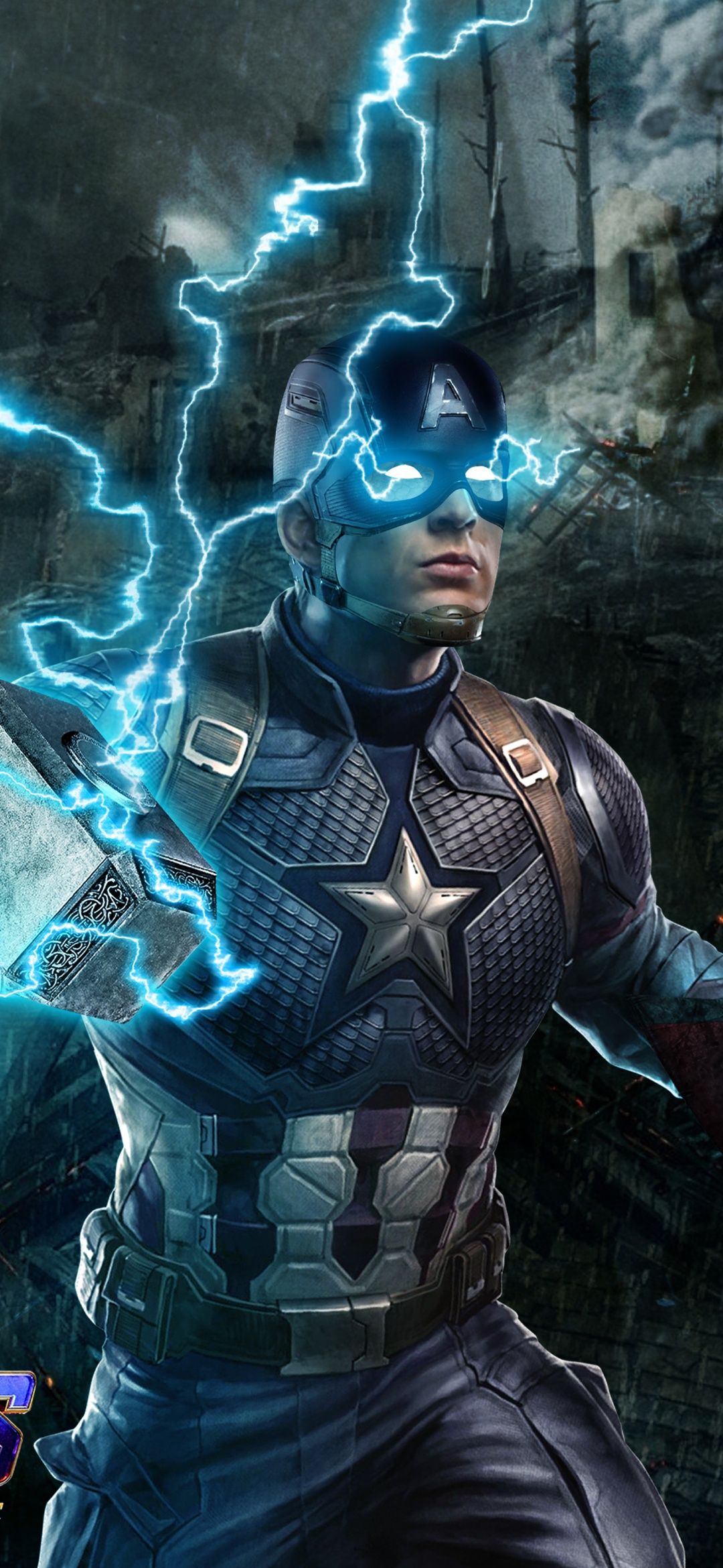 1080x2340 Captain America Wallpaper 4K, Avengers: Endgame, Worthy