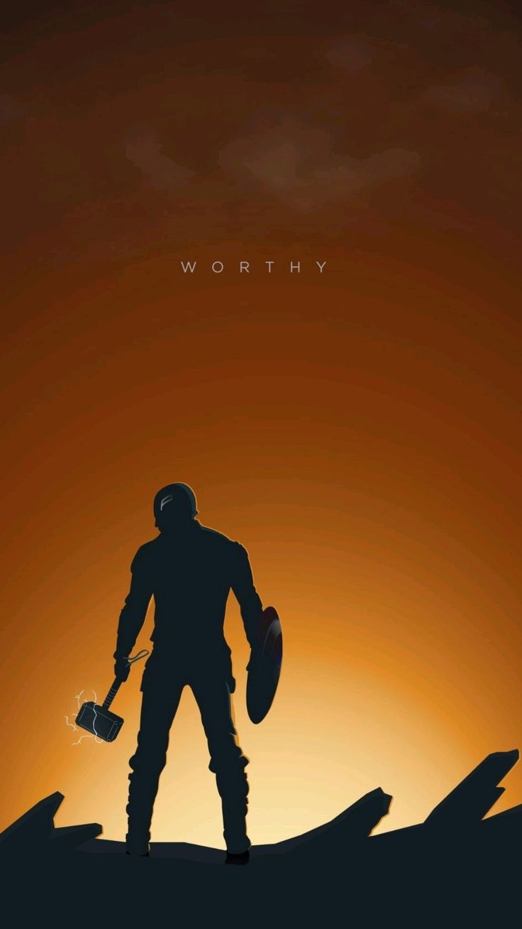 736x1308 captain America worthy to take Thor hammer HD wallpaper for mobile wallpaper