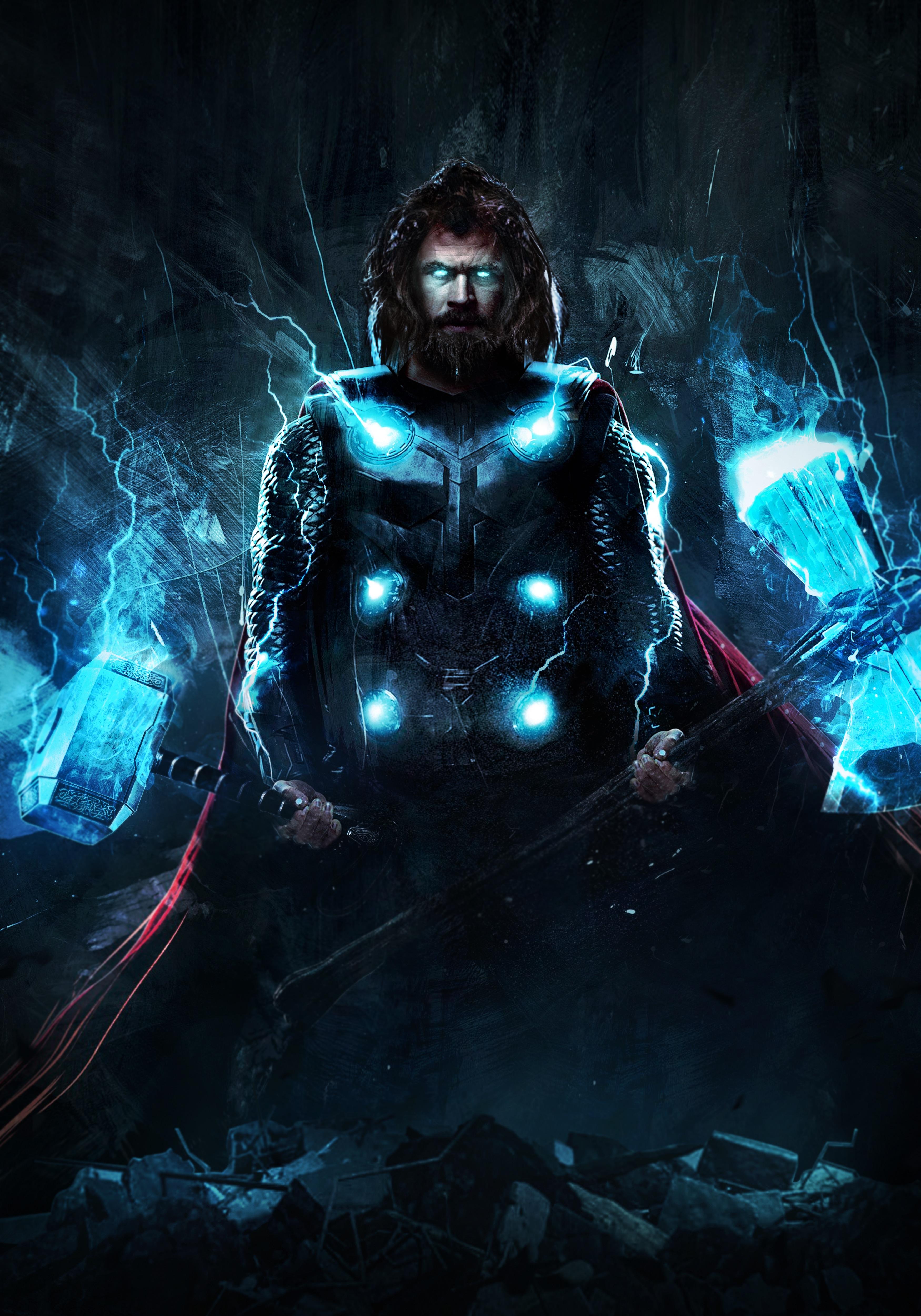 3500x5000 Really loved Thor's new design, it made him look like a viking god of some sort. Here is an edit I made of Marvel's poster, inspired by it!