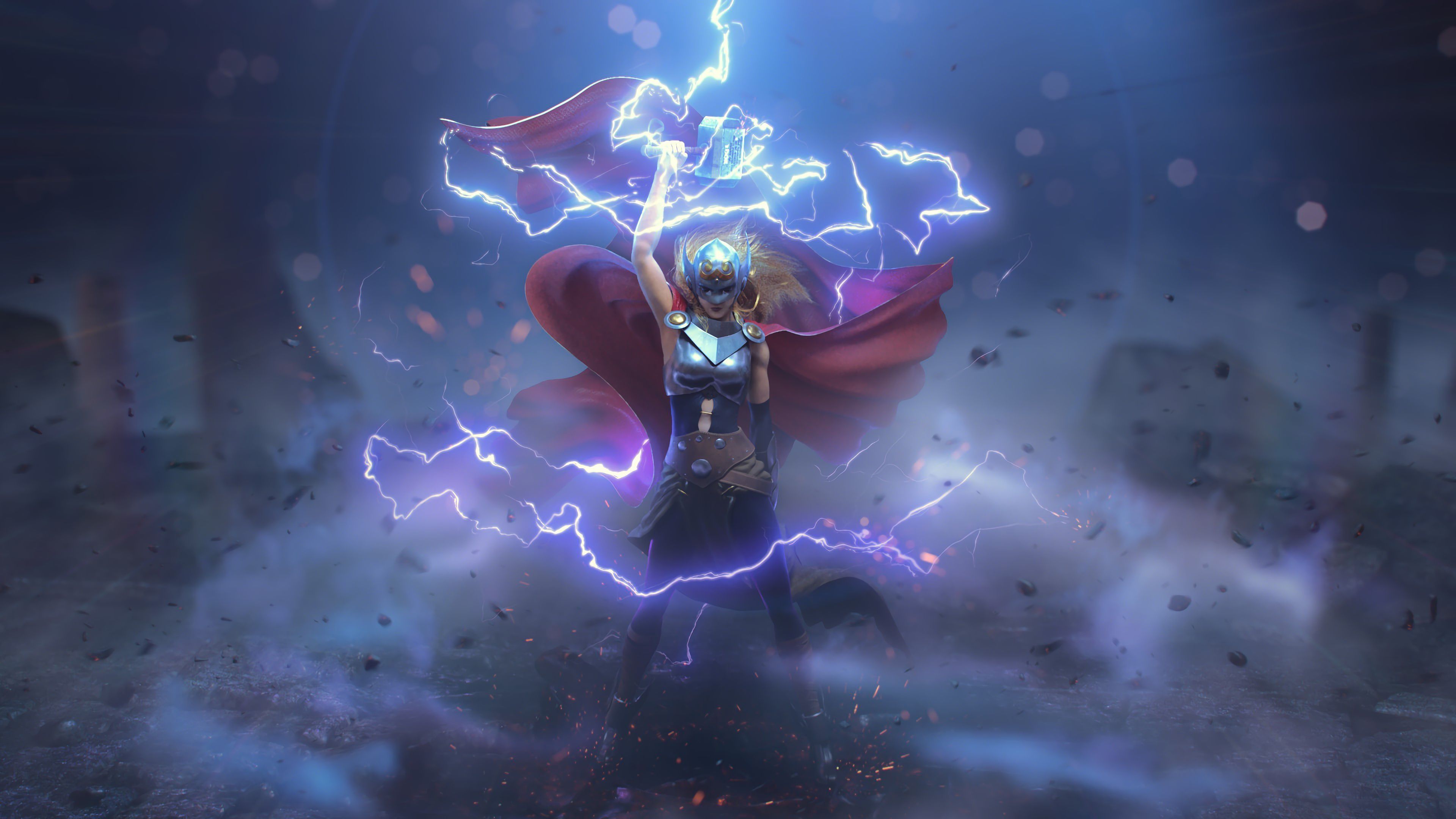 3840x2160 Female Mighty Thor Wallpaper