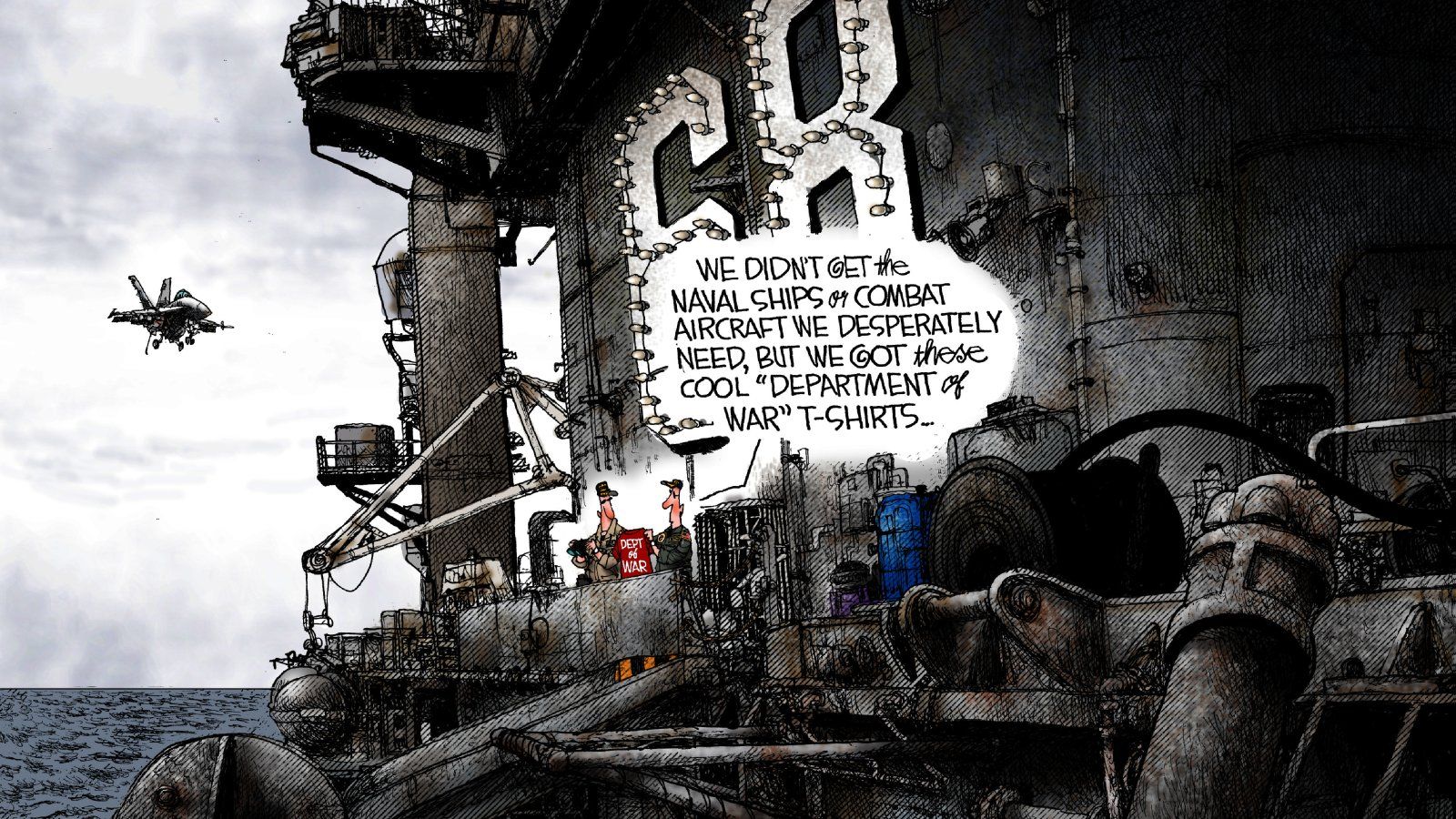 1600x900 Cartoon: Department of War