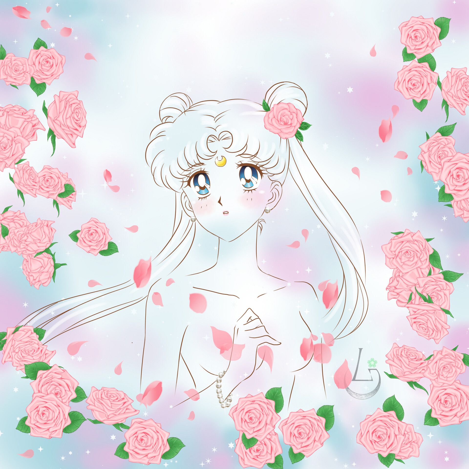 1920x1920 Audrey Wagner [Ludovica Giannone] Serenity Flower Portrait