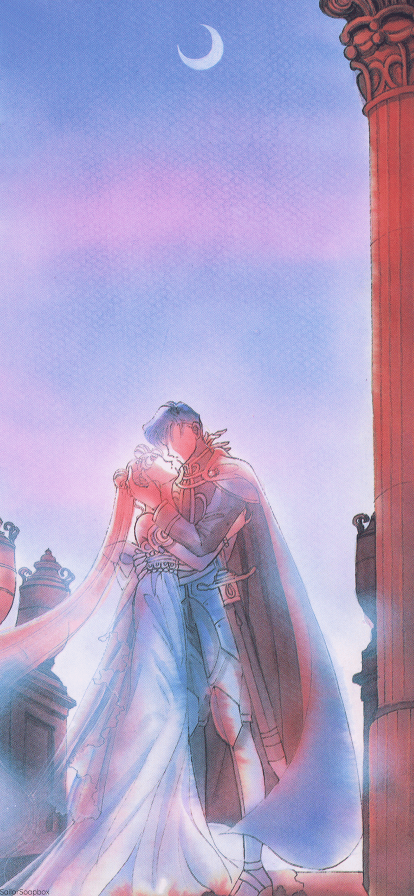 828x1792 Sailor Moon Supporting Character Wallpaper
