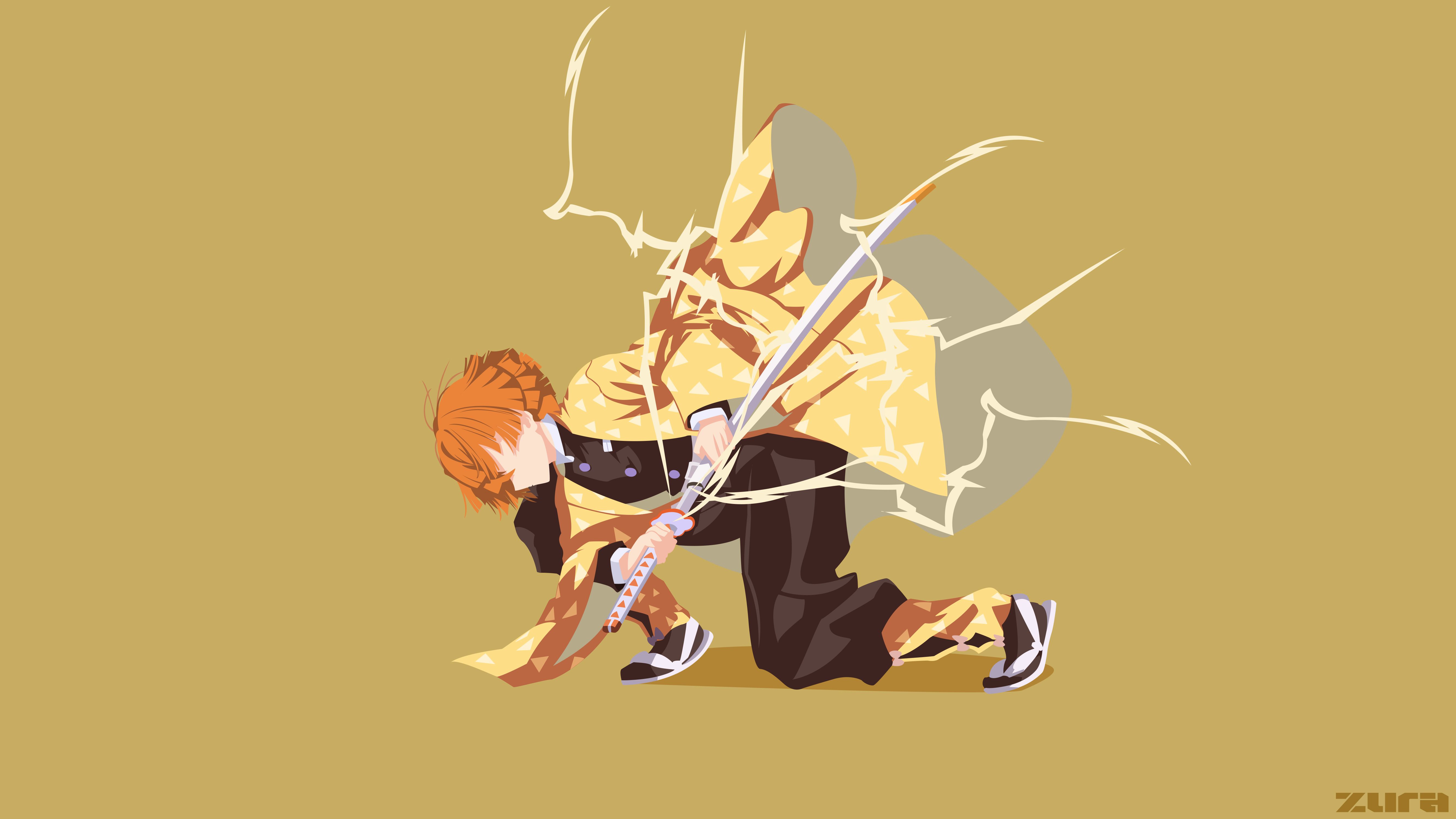 5334x3000 Demon Slayer Kimetsu No Yaiba Minimalist Wallpaper