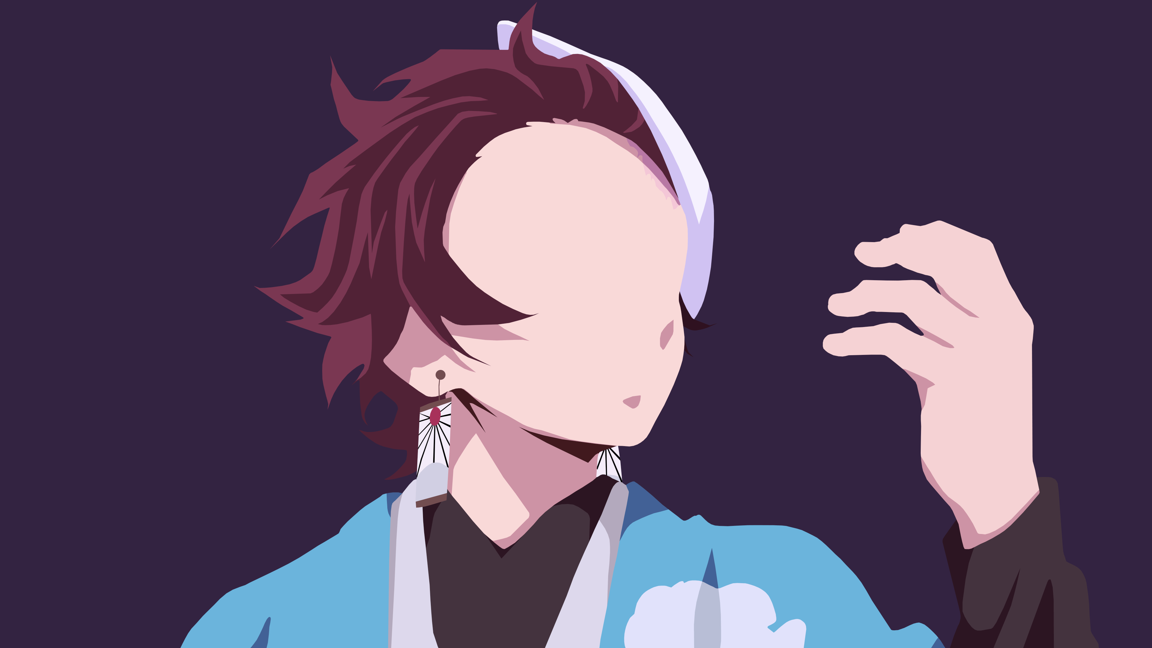 3840x2160 Demon Slayer Pillars Minimalistic Wallpaper