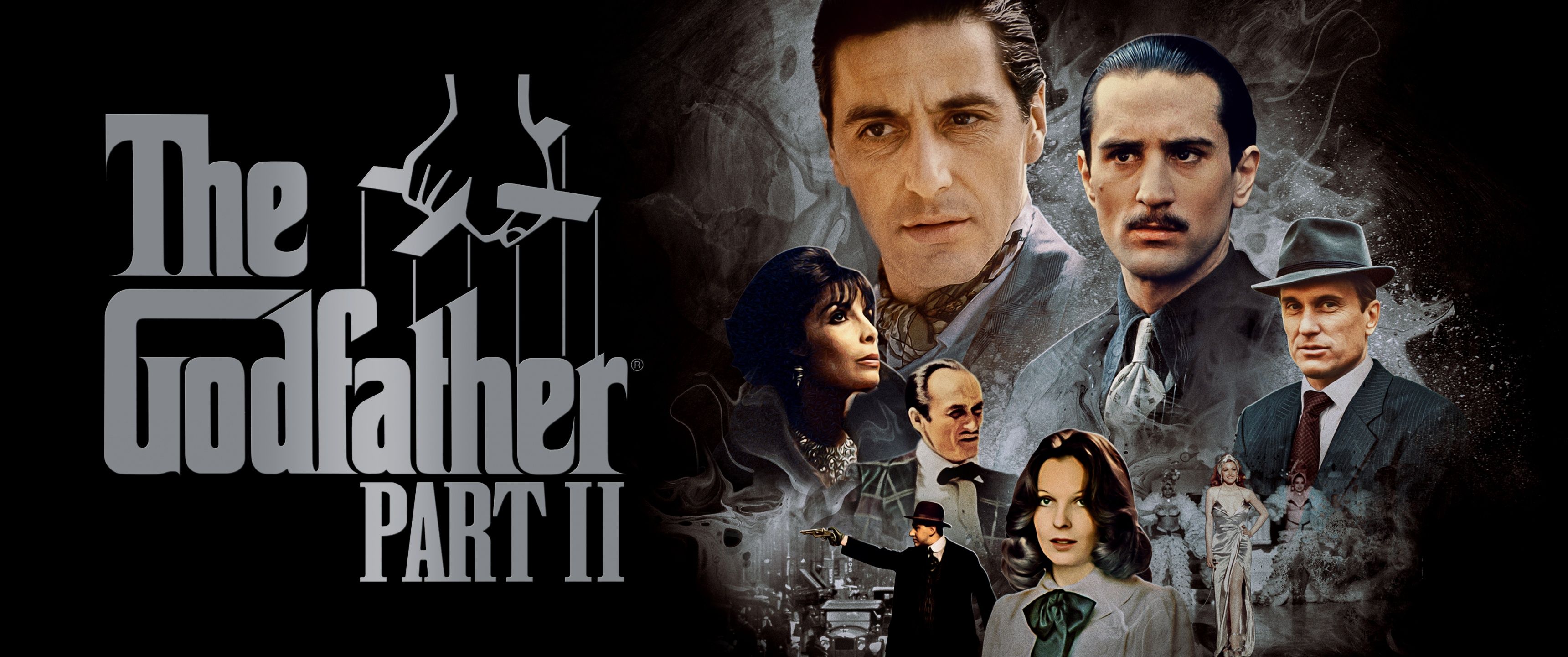 3440x1440 The Godfather Part 2 Movie poster 4K Wallpaper