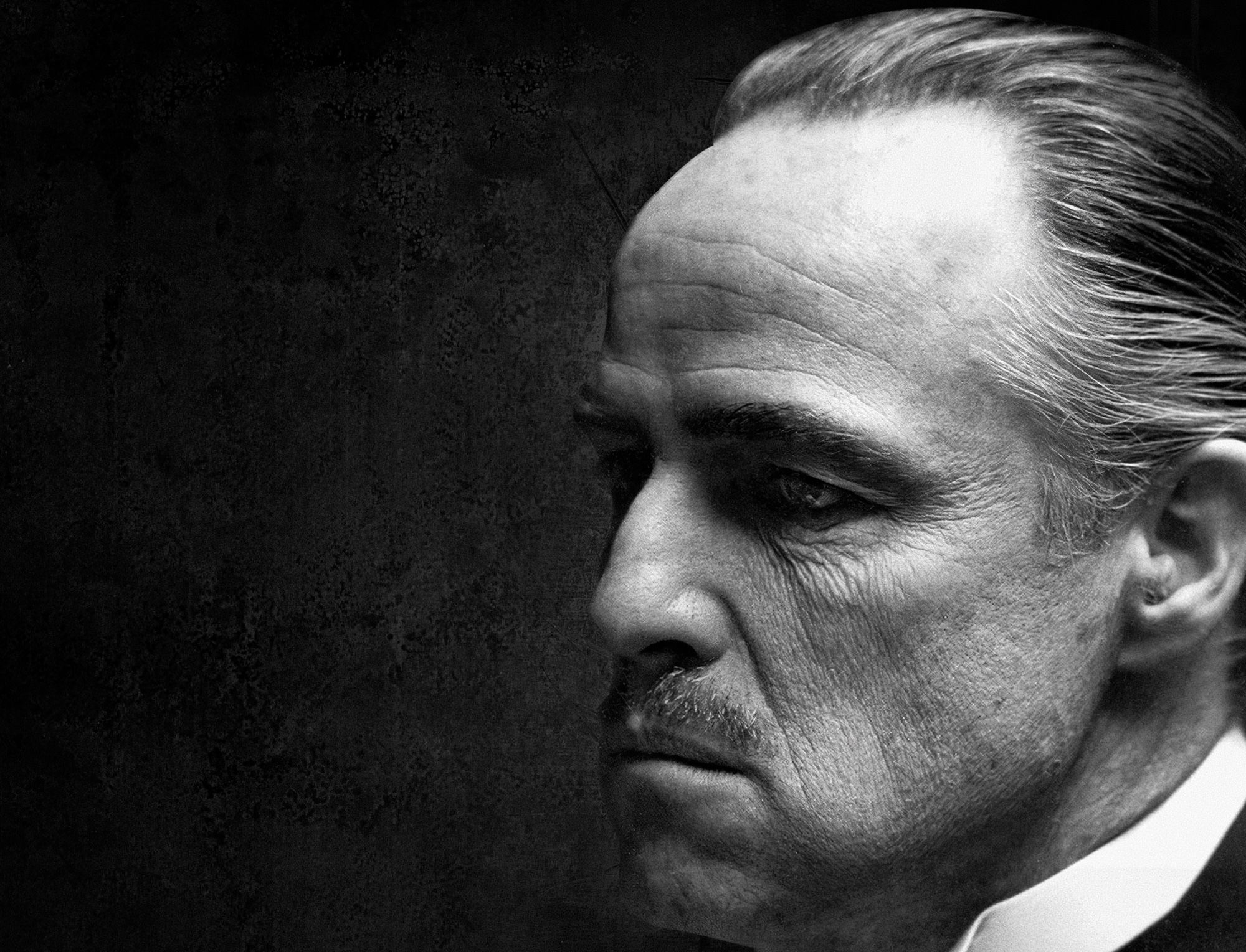 2000x1529 Desktop wallpaper: The Godfather, Movie, Marlon Brando 4K free download for PC. 503814