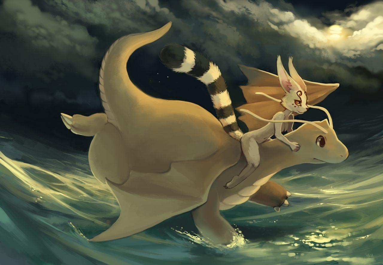 1280x885 pokemon artwork dragonite 1280x885 wallpaper High Quality Wallpaper