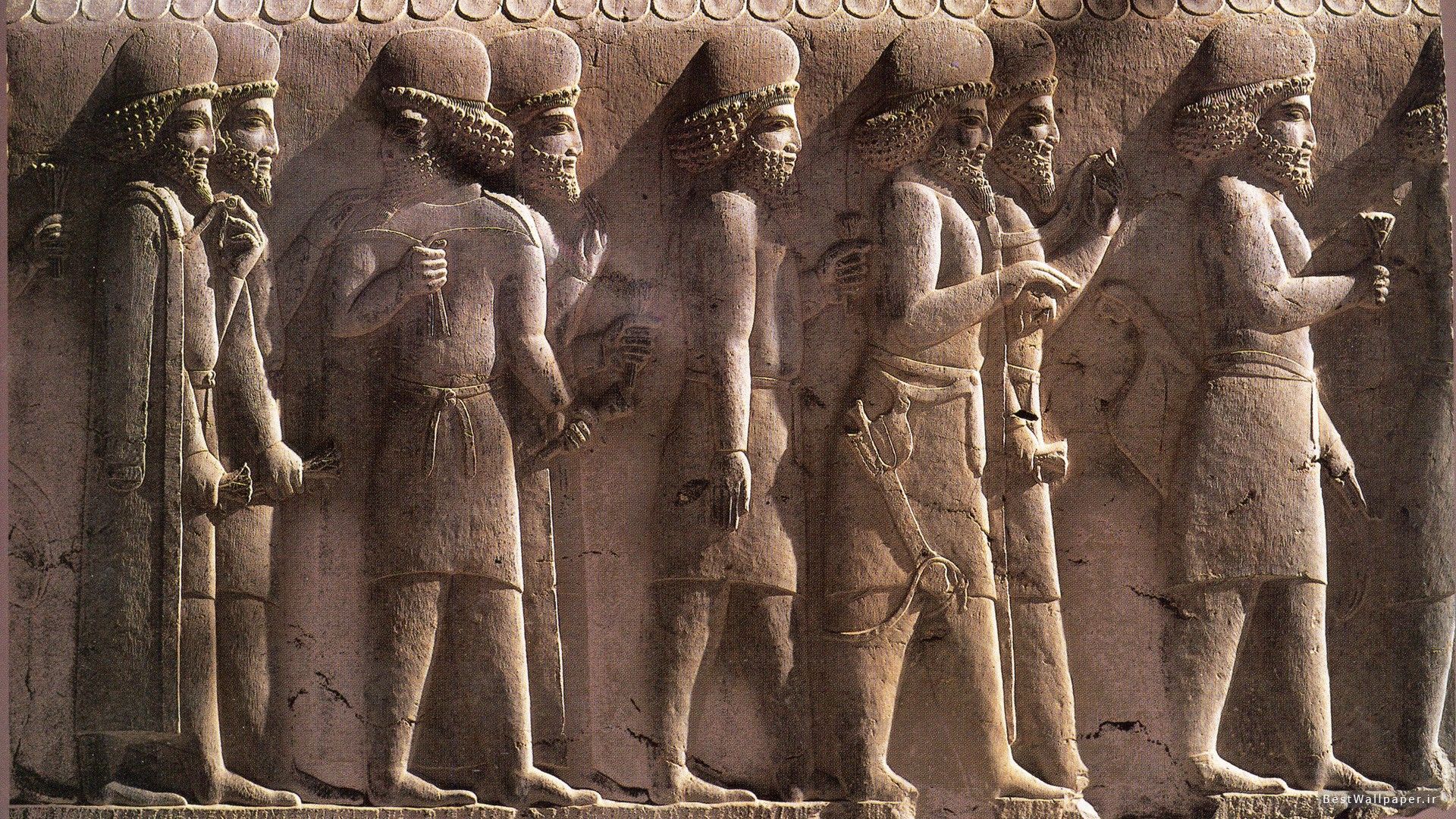 1920x1080 Timeless Persian Artistry: HD Ancient Relief Wallpaperx1080