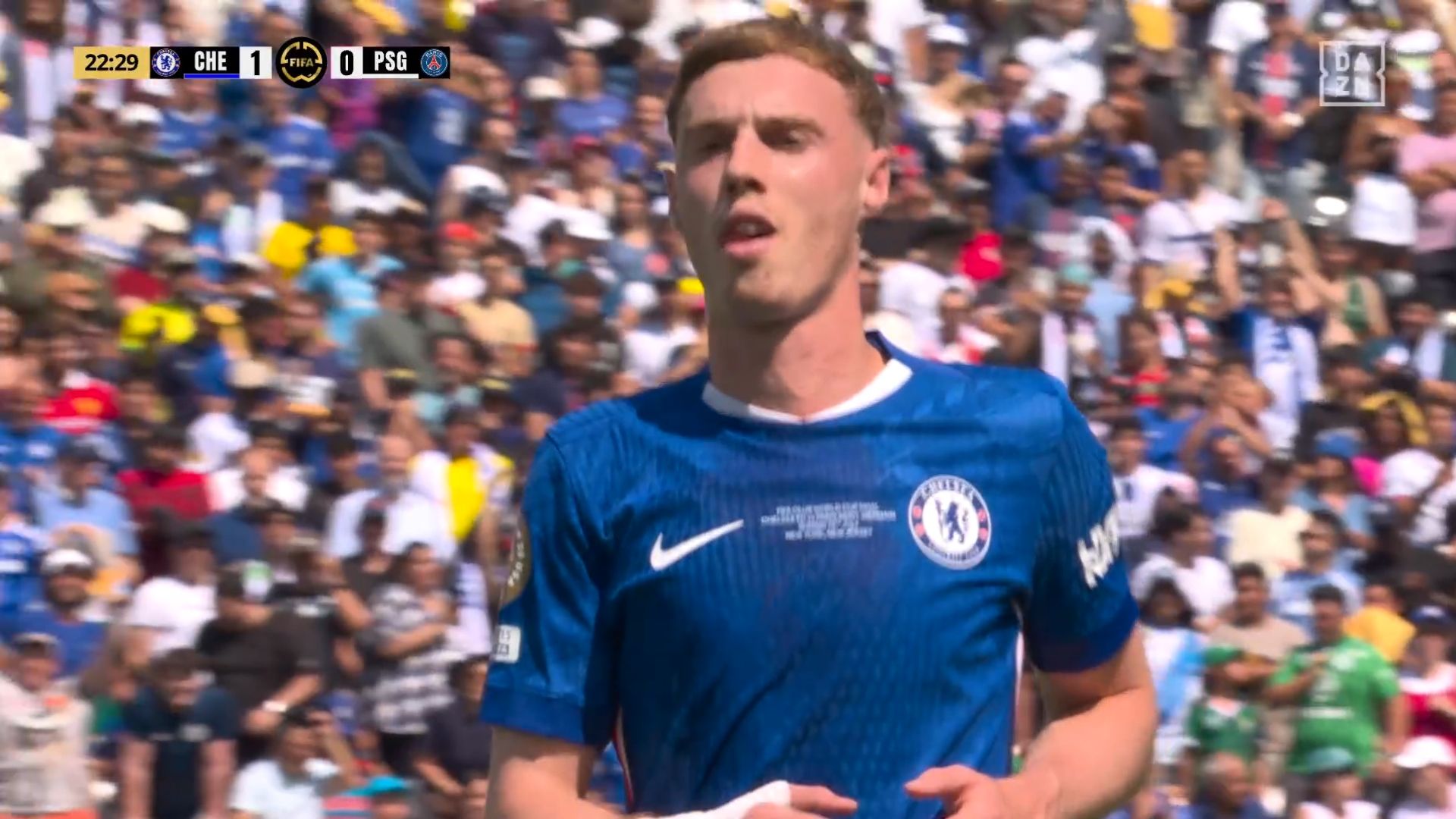 1920x1080 Watch: Cole Palmer scores opening goal in FIFA Club World Cup final. DAZN News US
