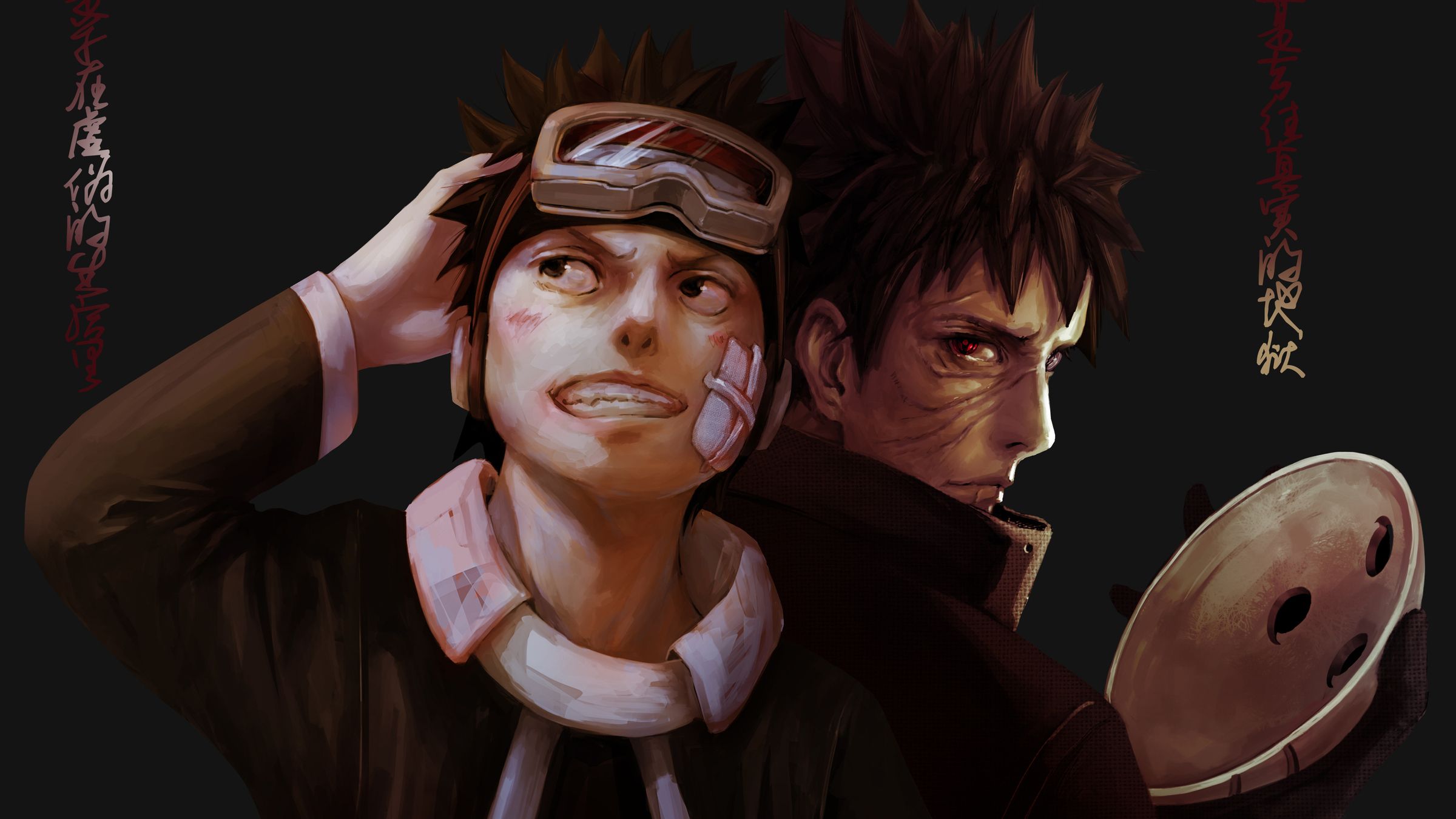 2400x1350 Download Tobi Obito Uchiha, Toby, Obito, Uchiha Wallpaper in 2400x1350 Resolution