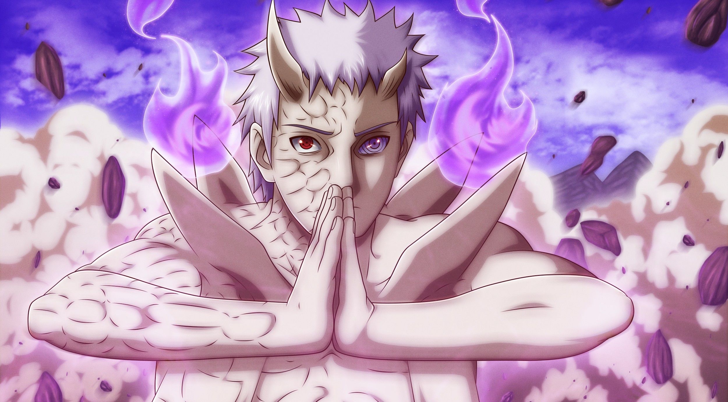 2500x1383 Wallpaper Naruto Shippuden, Naruto, Obito, mangekyou sharingan, Tobi, oriental, jinchuuriki, doujutsu for mobile and desktop, section сэйнэн, resolution 2500x1383