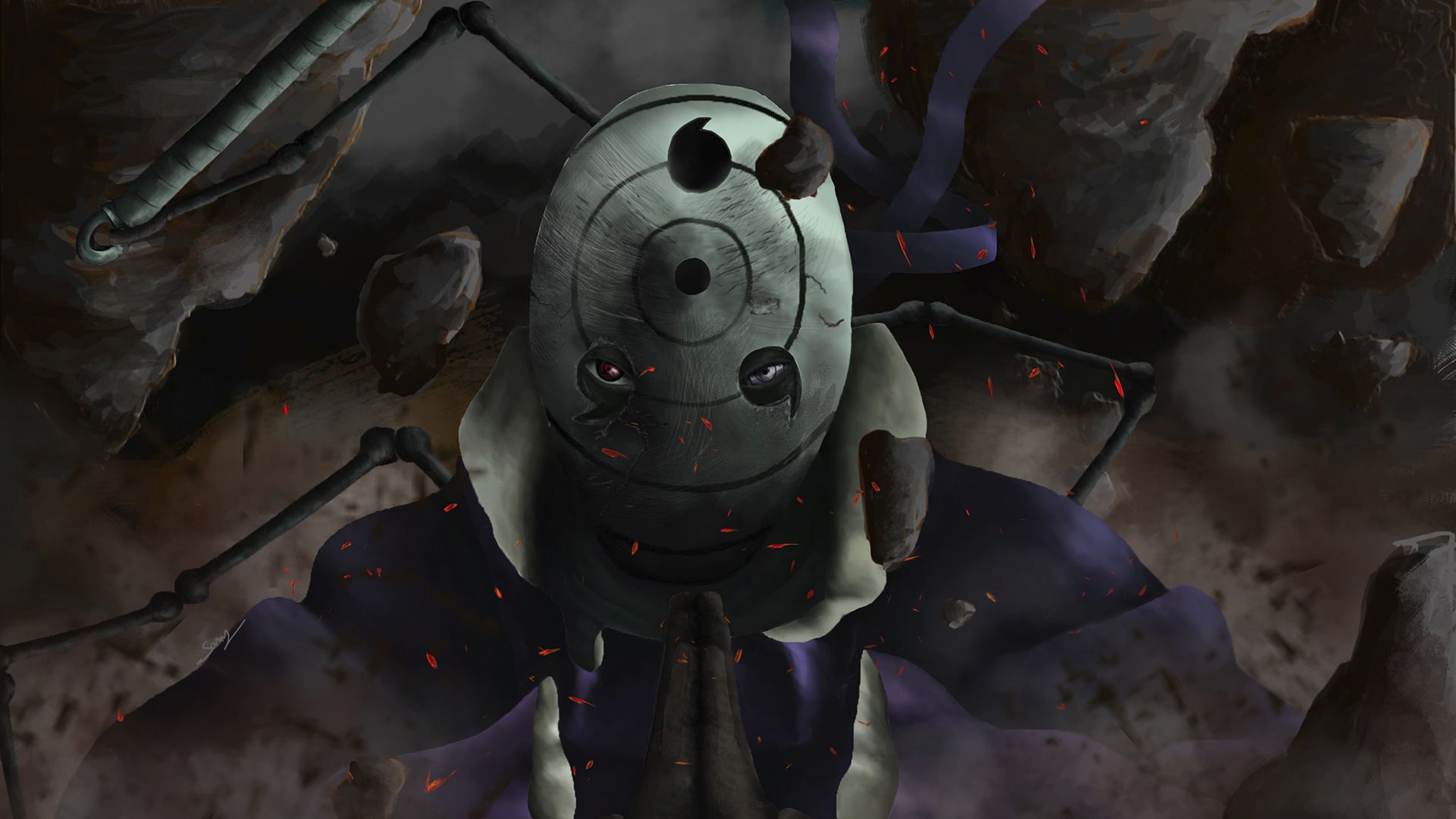 1920x1080 Obito Uchiha Desktop Wallpaper (Free Download)