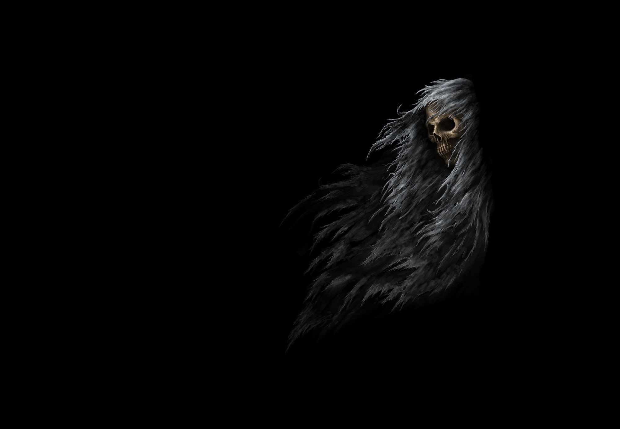 2000x1382 Skull Dark Fantasy Wallpaper, HD Artist Wallpaper, 4k Wallpaper, Image, Background, Photos and Picture