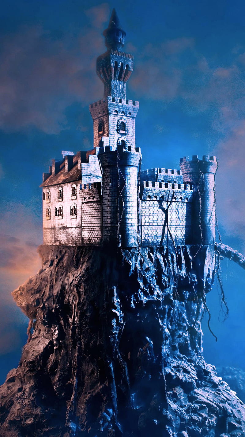 800x1422 Castle, dark, fantasy, HD phone wallpaper