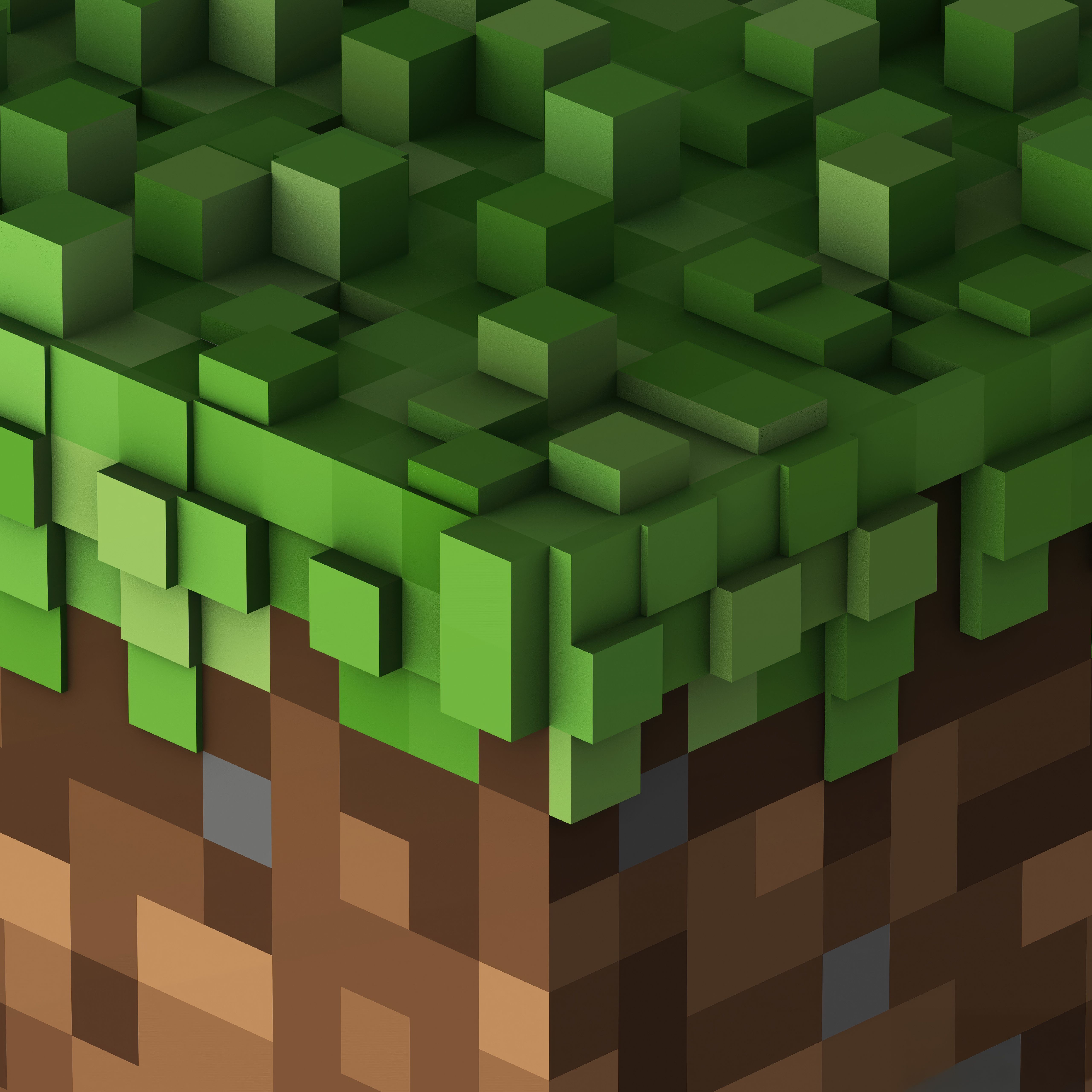 5120x5120 Minecraft Wallpaper 4K, Blocks, Grass