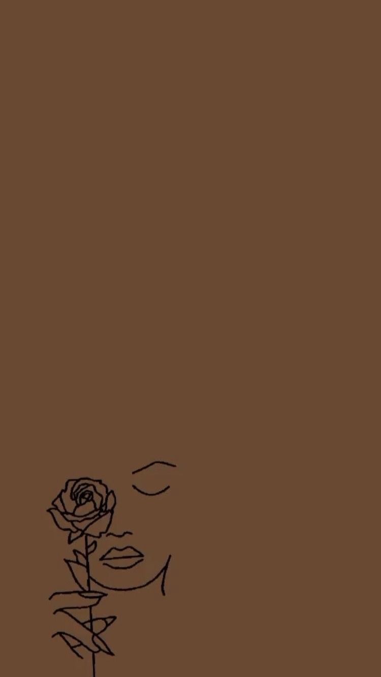 750x1333 Aesthetic Brown iPhone Wallpaper