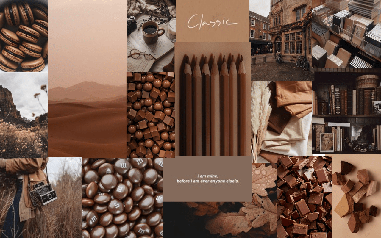1280x800 Aesthetic Brown Laptop Wallpaper