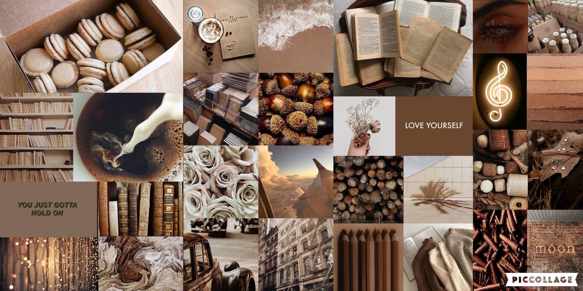 1920x960 PC Aesthetic Brown Wallpaper