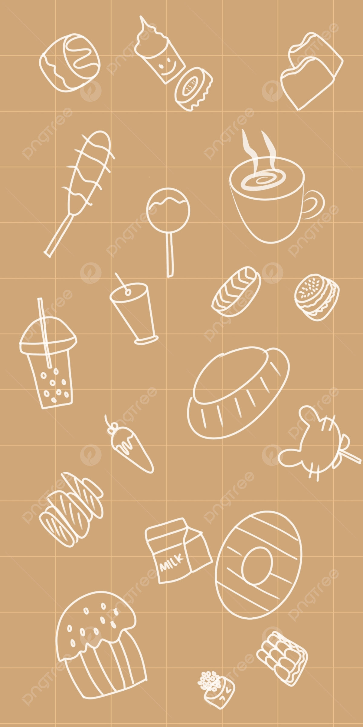 1200x2400 Aesthetic Brown Background Wallpaper Image For Free Download