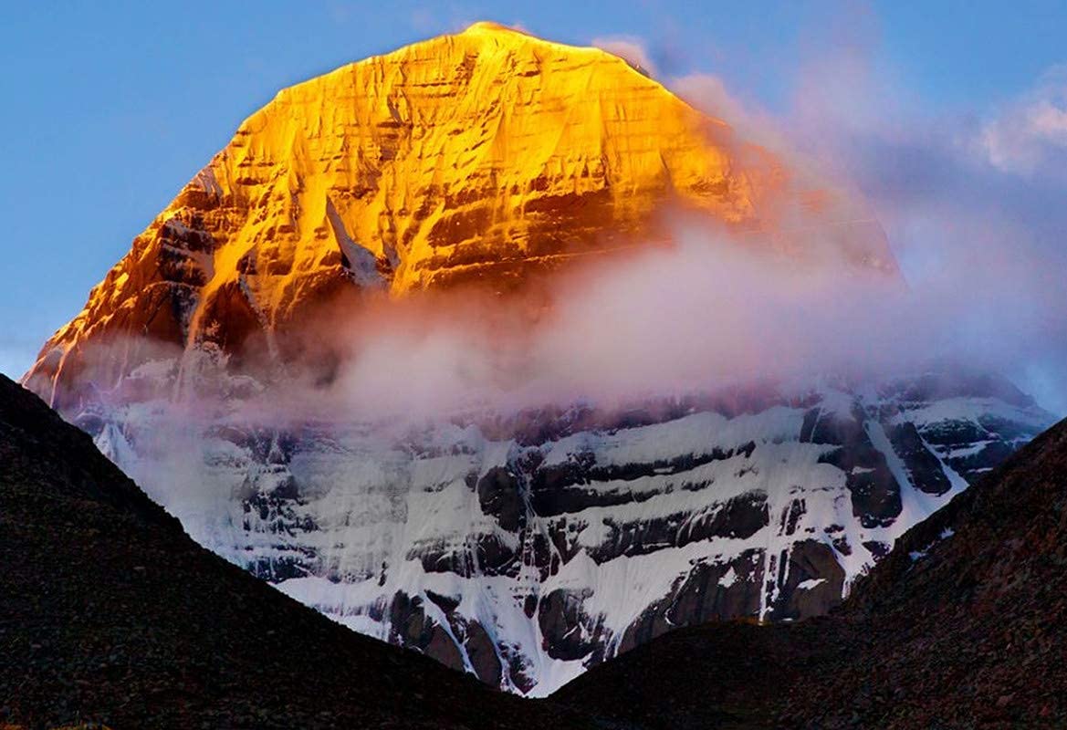 1169x800 VVWV® Mount Kailash Photo (Large Plastic Wall Poster) (18 X 12 Inches, Multicolor) : Amazon.in: Home & Kitchen