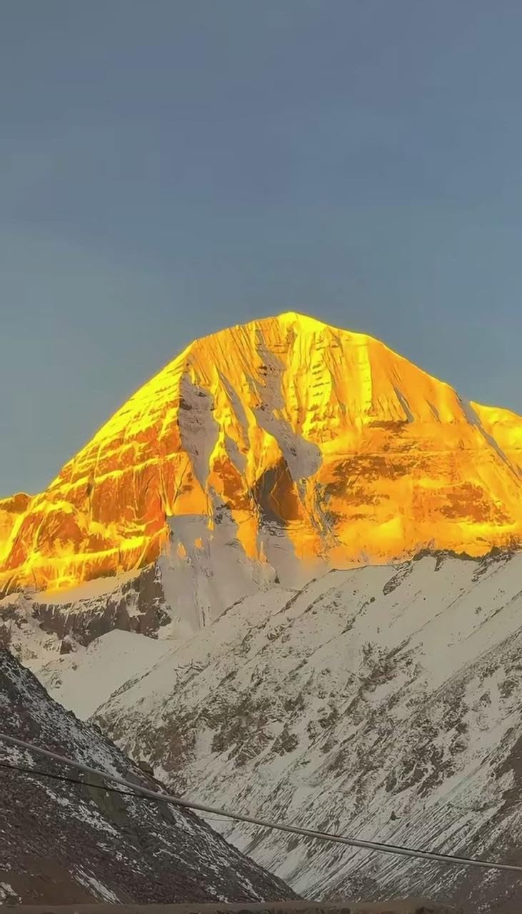 731x1280 Samriddhi Mount Kailash Golden Glow Poster