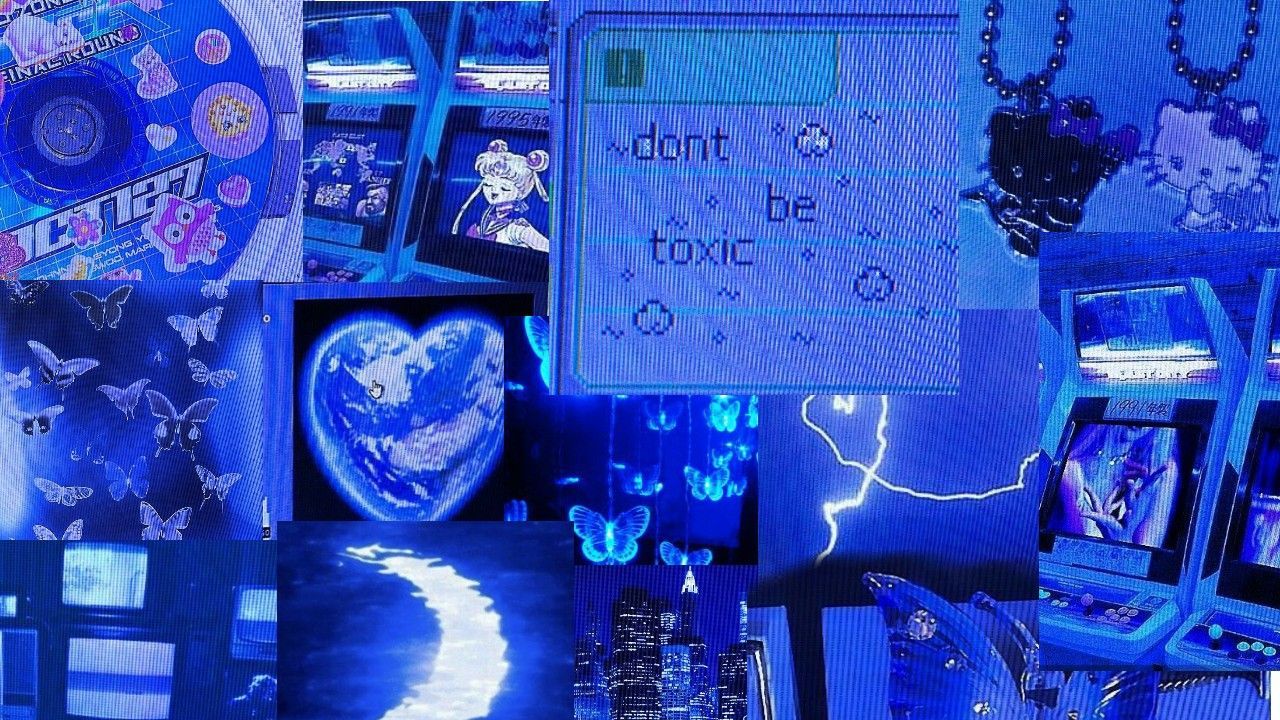 1280x720 Cybercore Desktop Wallpaper