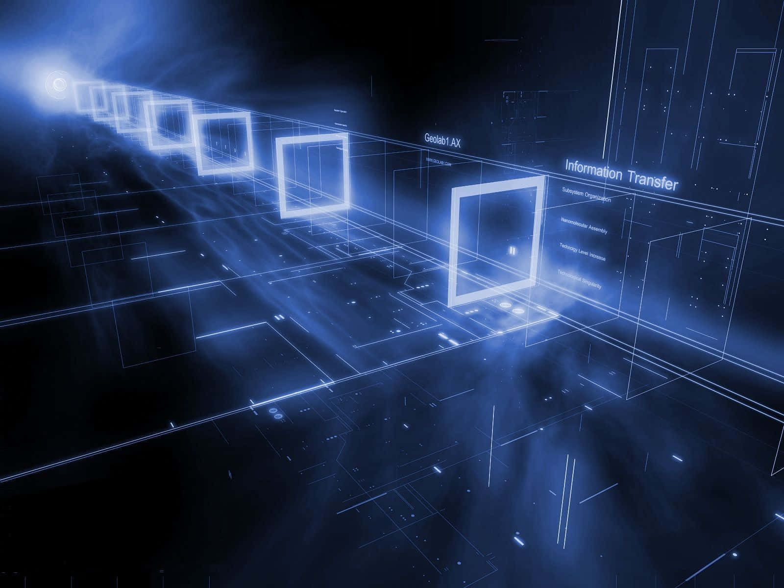 1600x1200 Download Cybercore Data Transfer Concept Wallpaper