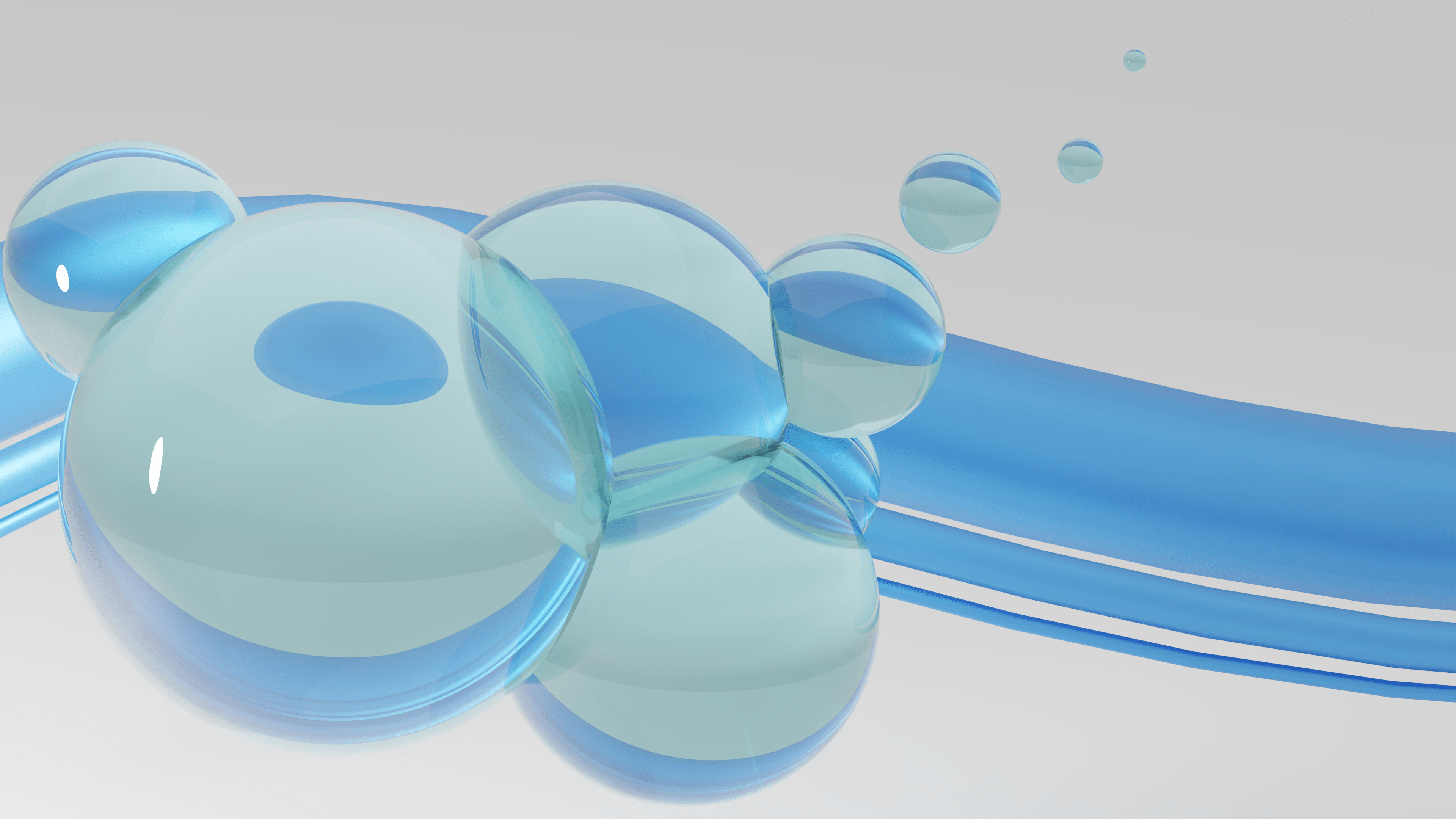 3840x2160 Y2k Frutiger / Cybercore Abstract Bubbles (3840 x 2160)