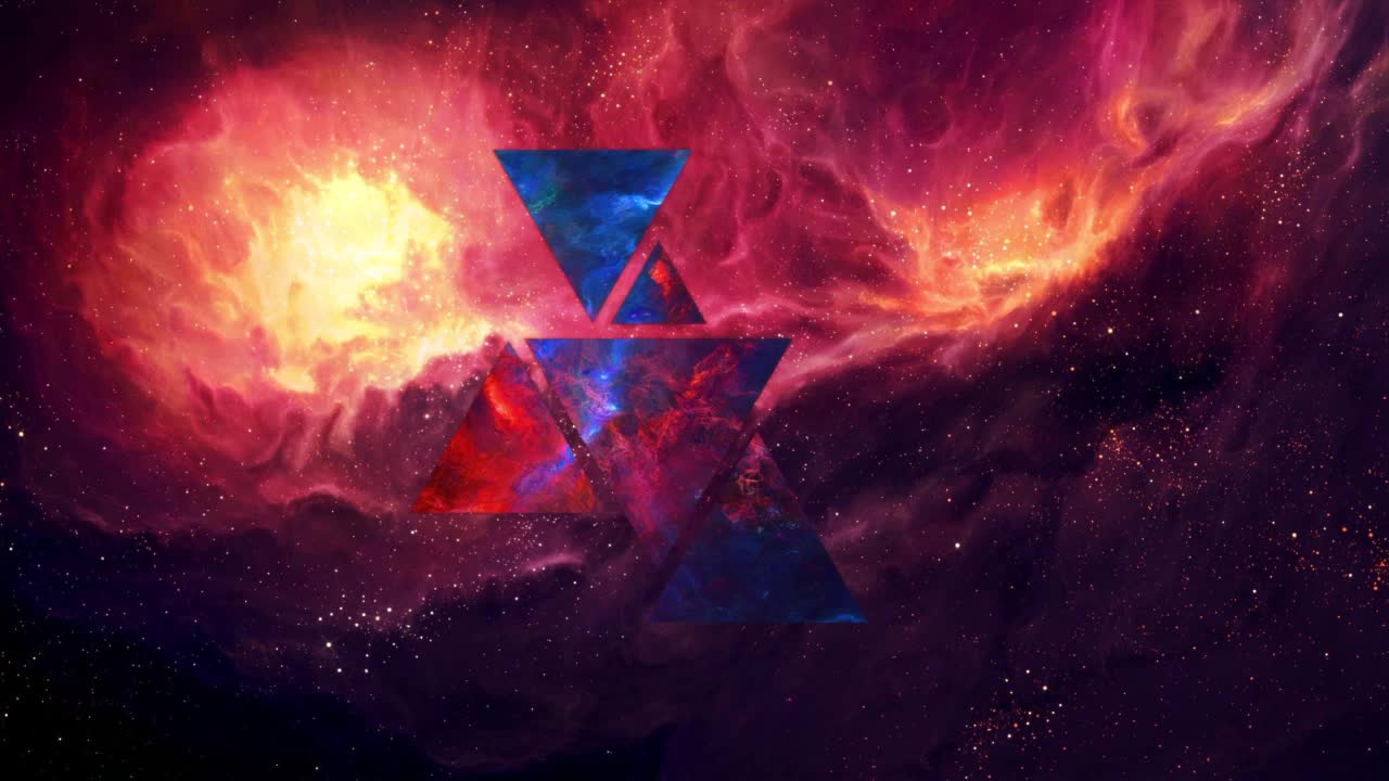 1280x720 Abstract Cybercore Triangles HD Live Wallpaper For PC Live Wallpaper