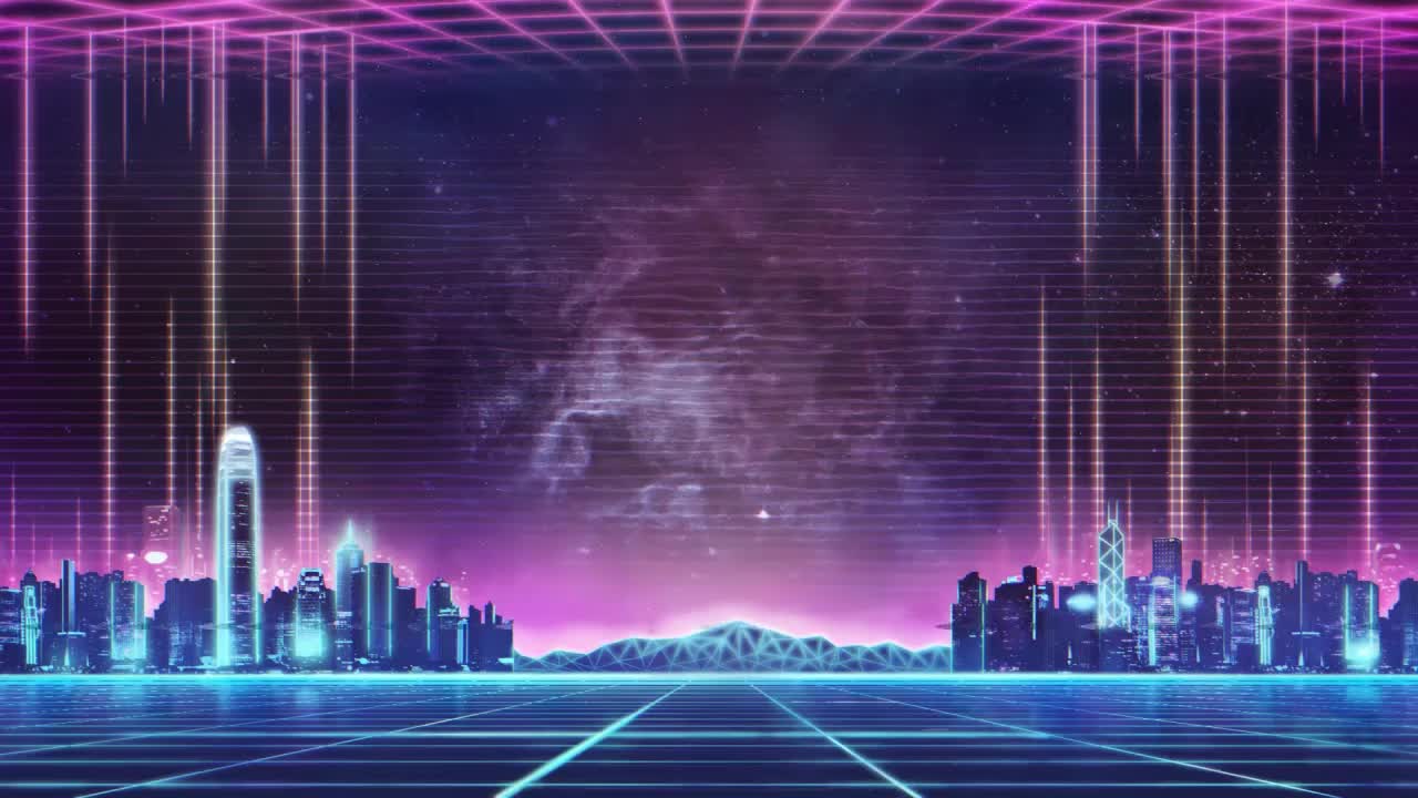 1280x720 Abstract Cybercore Triangles HD Live Wallpaper For PC Live Wallpaper
