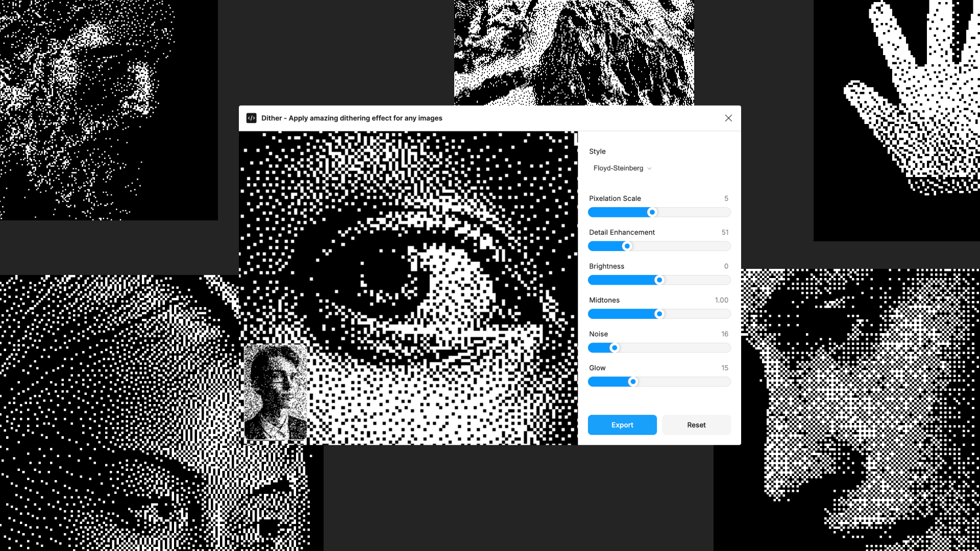 1920x1080 Dither amazing dithering effect for any image