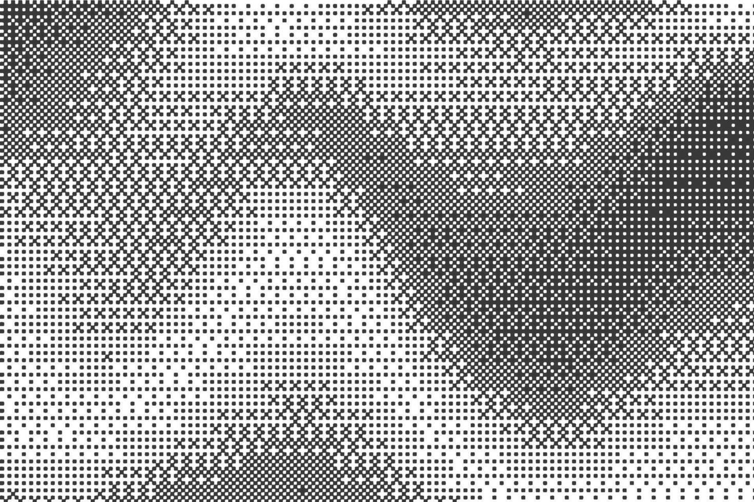 1470x980 Wavy bitmap pattern background with pixel. Gradient dotted halftone dither effect. Grunge vintage wallpaper. Retro game glitch abstract noise