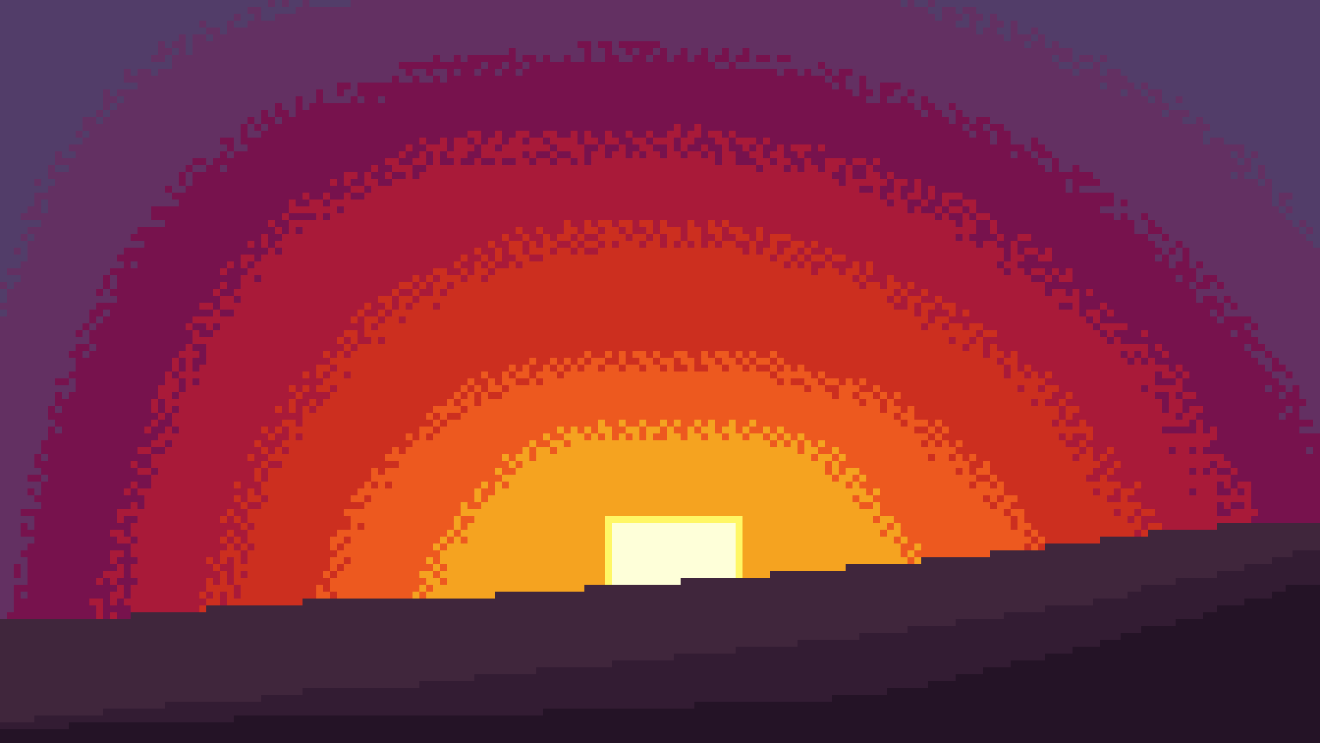 1920x1080 First real kinda pixel art. Did I dither okay???