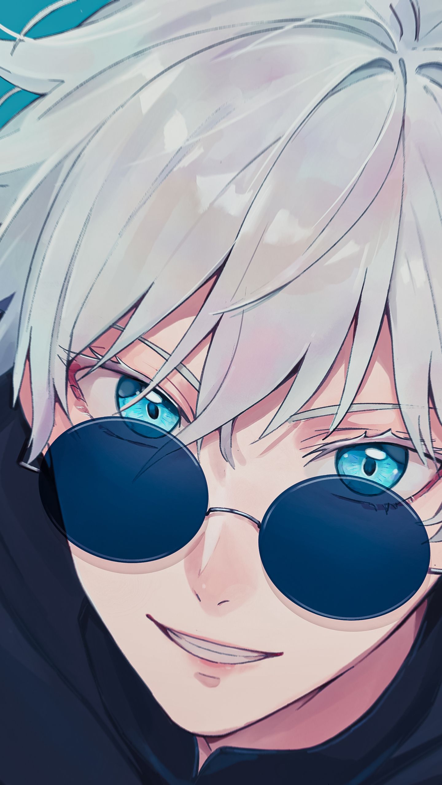 1440x2560 Satoru Gojo Vibes: Stylish Jujutsu Kaisen Anime Phone Wallpaper