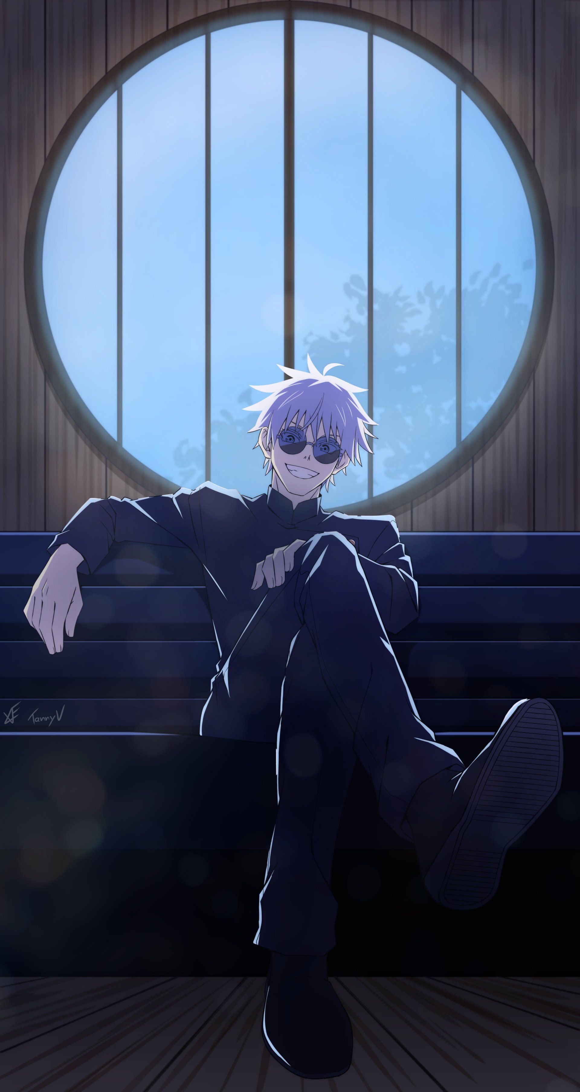 1920x3616 Gojo's Cool Aura Kaisen Anime Wallpaper Vibes