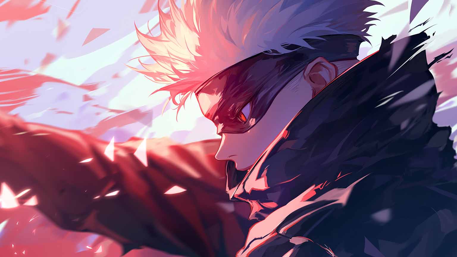 1536x864 JJK Satoru Gojo Dark Clothes Desktop Wallpaper