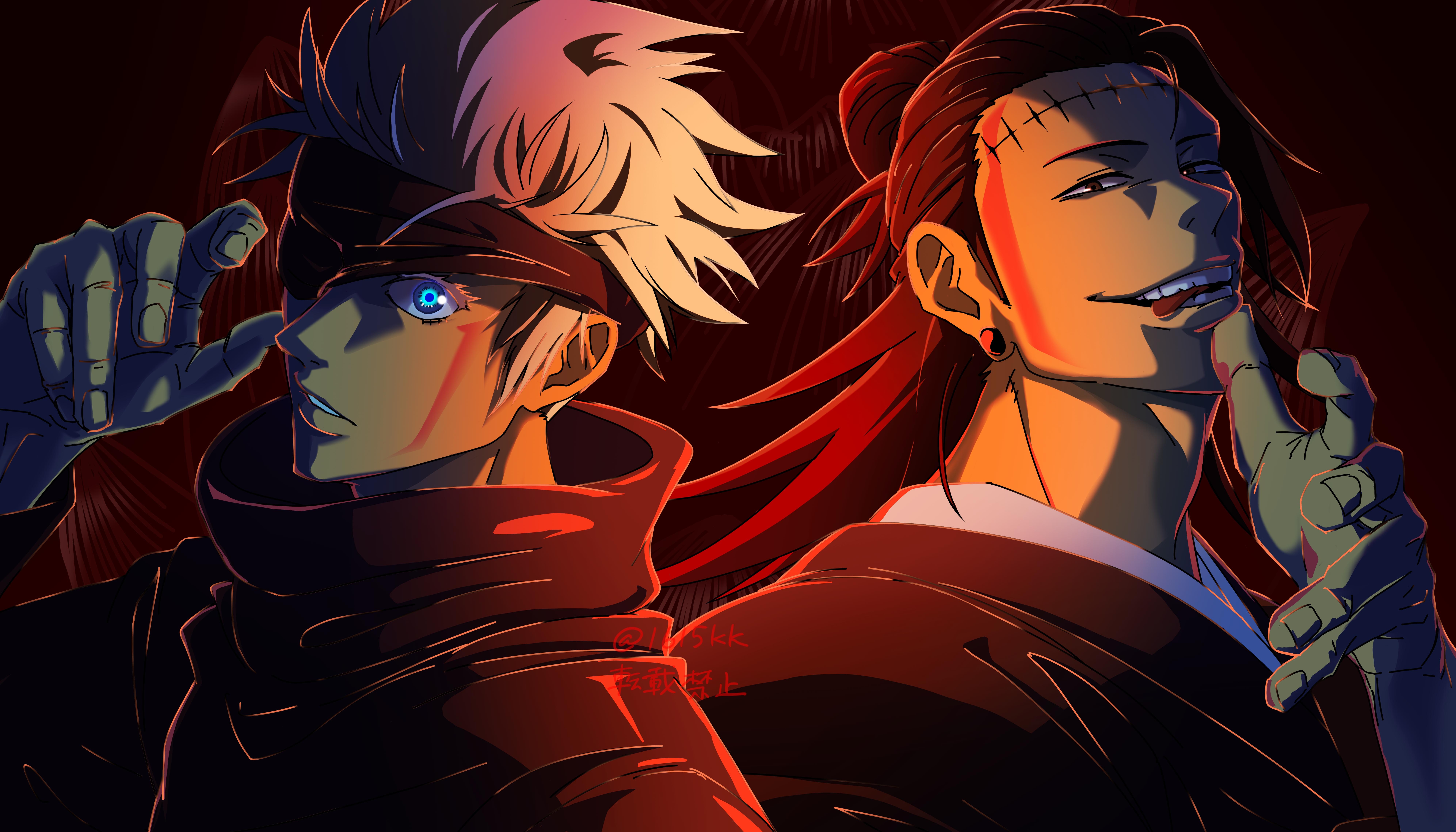7972x4553 8K Satoru Gojo & Suguru Geto Friendship Digital Jujutsu Kaisen Wallpaper, HD Artist 4K Wallpaper, Image and Background