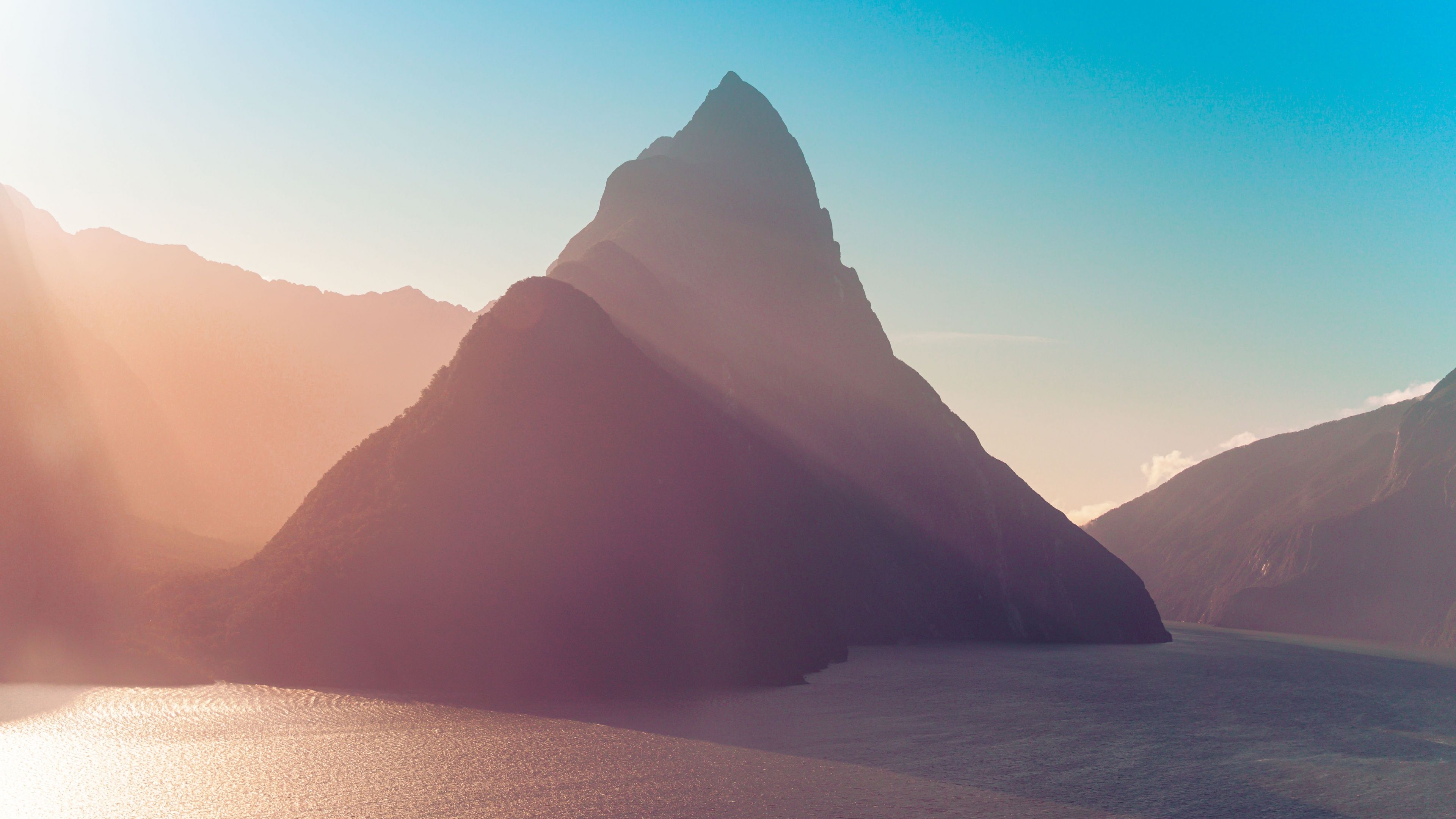 3840x2160 Mitre Peak Wallpaper 4K, New Zealand, Milford Sound