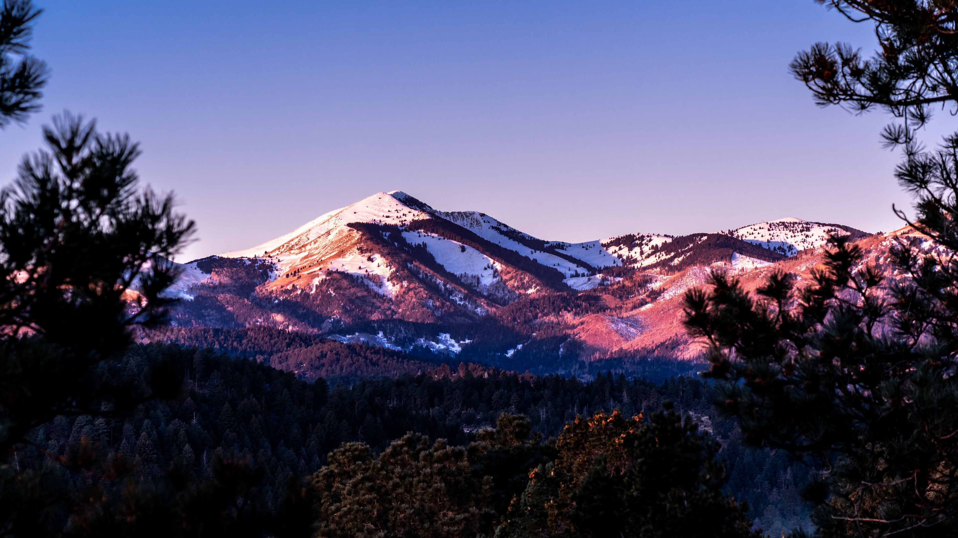 3840x2160 Sierra Blanca Peak Wallpaper 4K, Glacier mountains, New Mexico