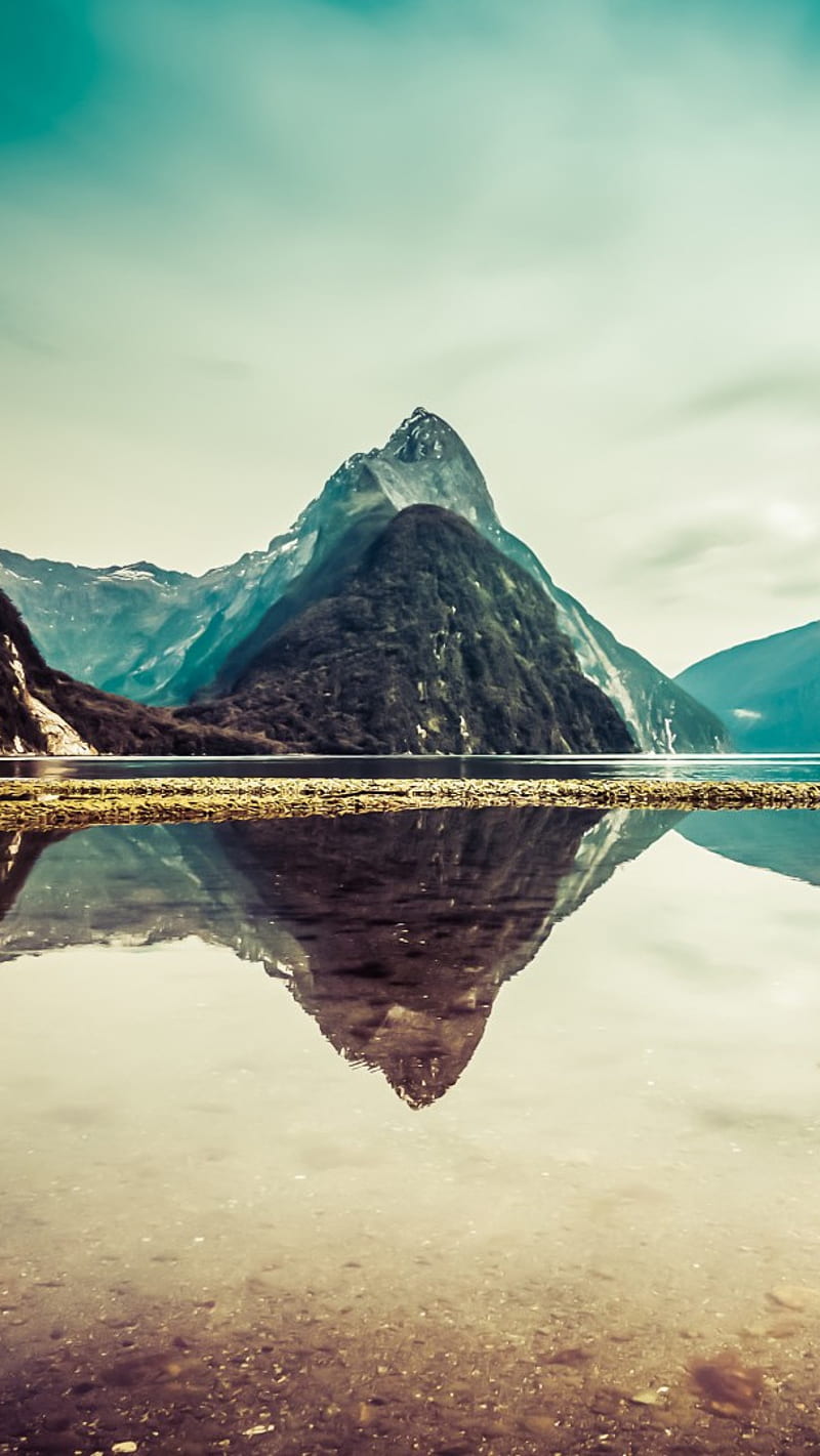 800x1421 Nature Mitre Peak, Nature, Mitre Peak, HD Phone Wallpaper