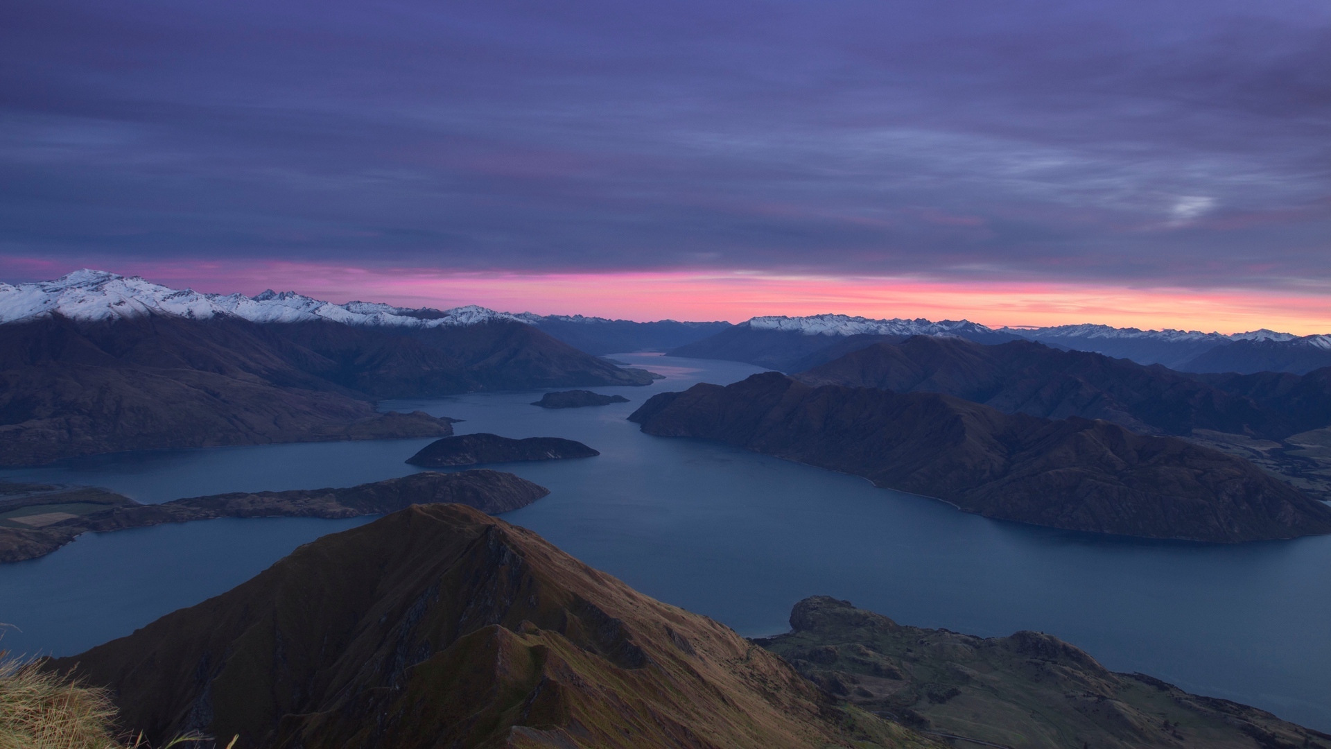 1920x1080 New Zealand Mountains Dawn Lake Wallpaper, HD City 4K Wallpaper, Image and Background