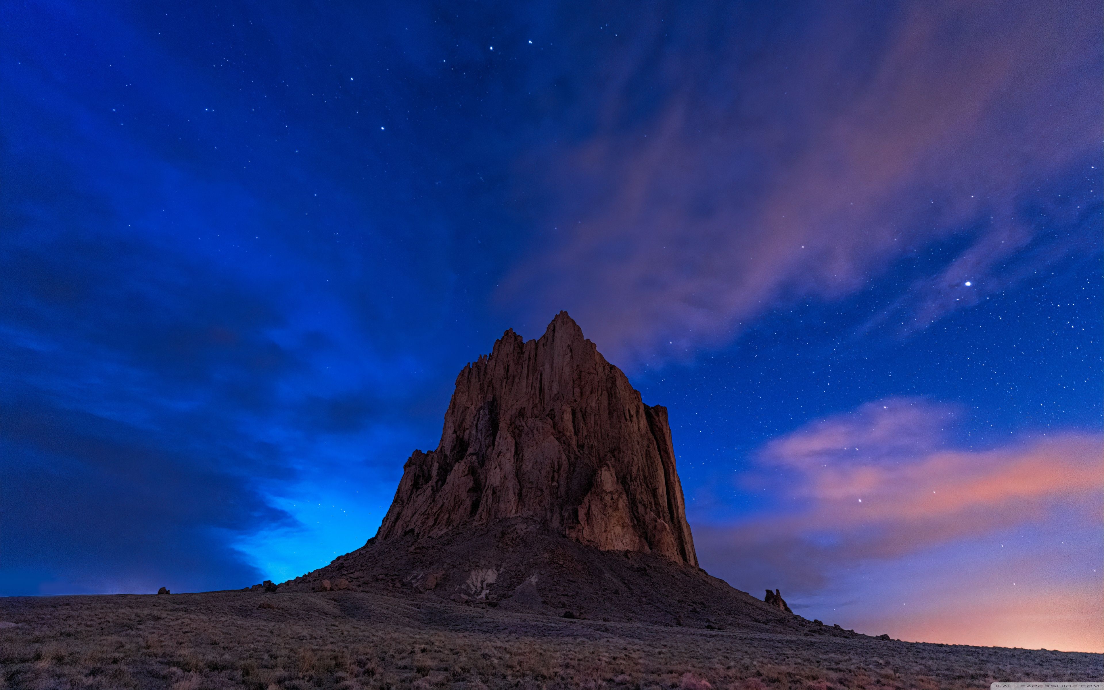 3840x2400 Shiprock rock formation, New Mexico 4K UHD Wallpaper for UltraHD Desktop and TV : Widescreen and UltraWide Display : Dual Monitor : Smartphone and Tablet Devices