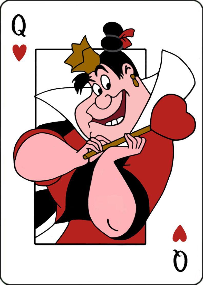 791x1109 hearts card, Queen of hearts disney .com