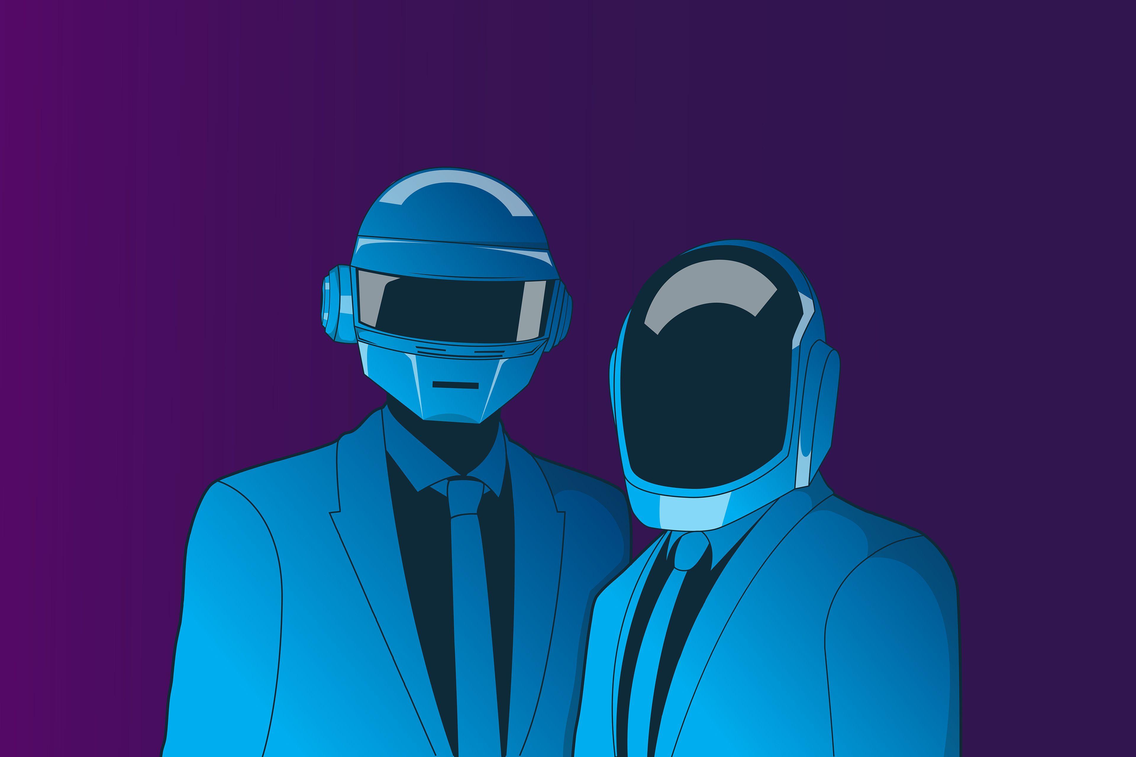 3840x2560 Daft Punk Art 4k, HD Music, 4k Wallpaper, Image, Background, Photo and Picture