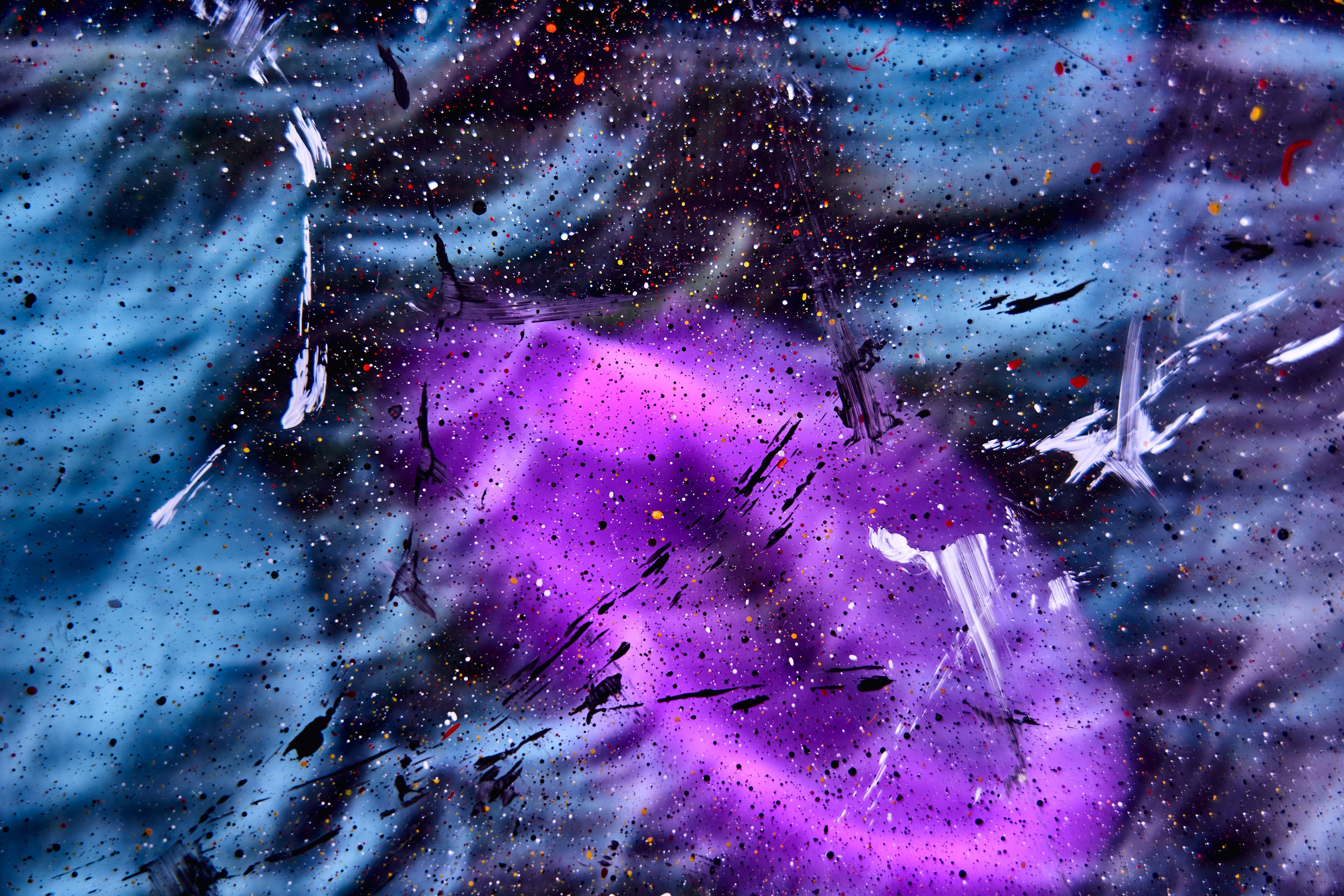 5703x3802 Purple White Abstract 5k, HD Abstract .