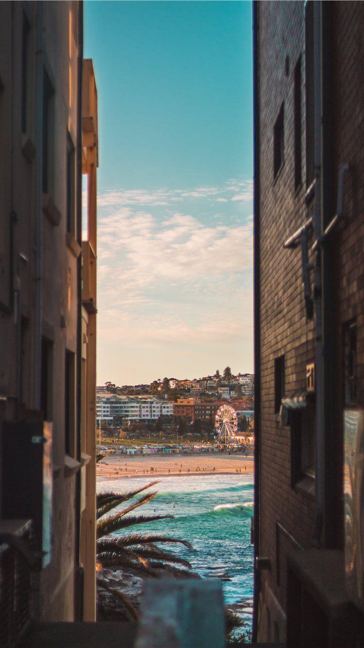 750x1334 wallpaper iphone, Beach phone