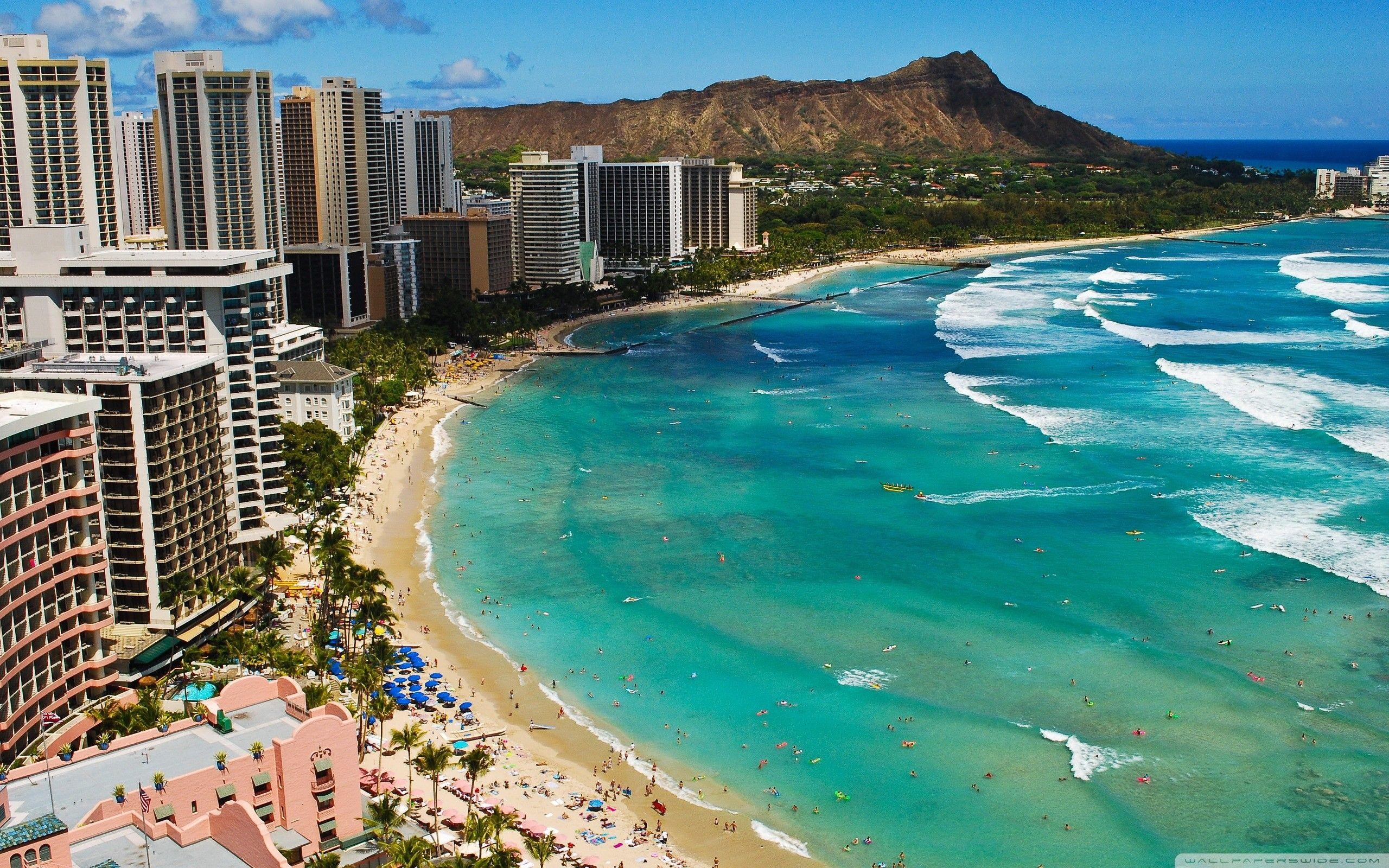 2560x1600 Waikiki Beach